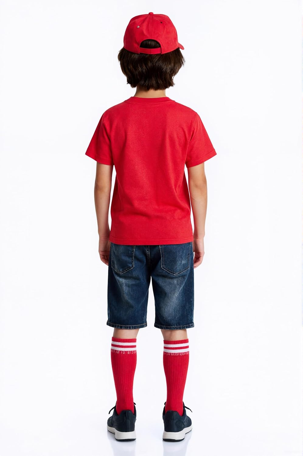 Halloween Costumes Kids Boys or Girls Alvin Book Week Costume with Tshirt Cap Soccer Socks and Glasses Frame image number 2