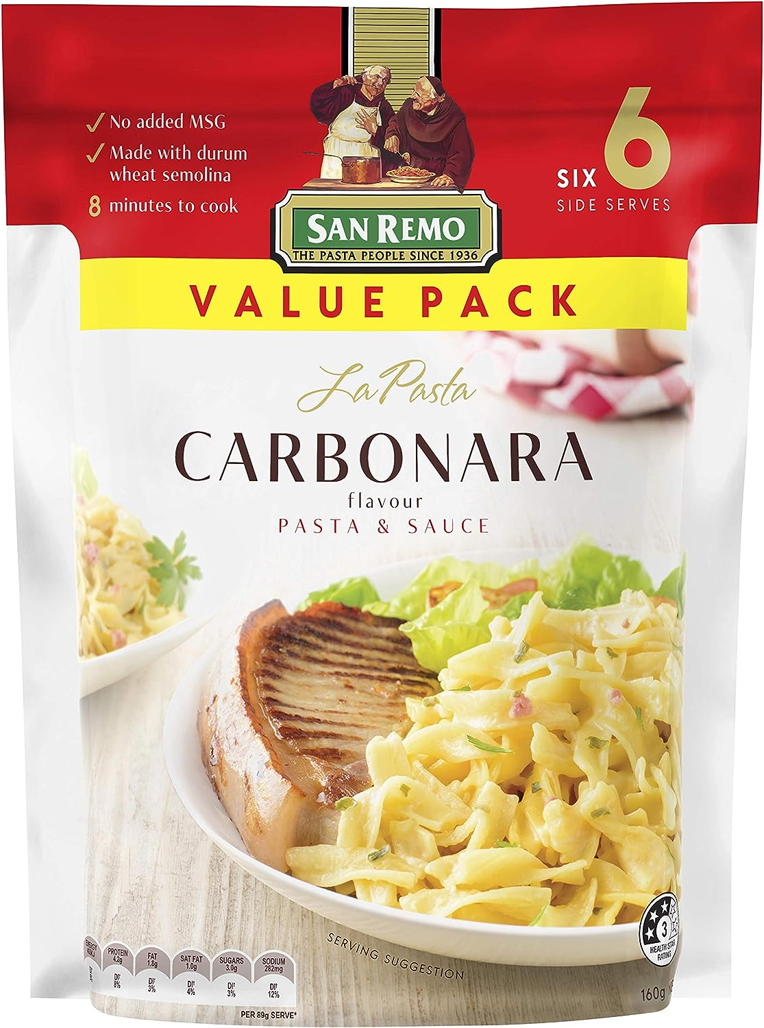 San Remo La Pasta Carbonara, 160 G, Carbonara