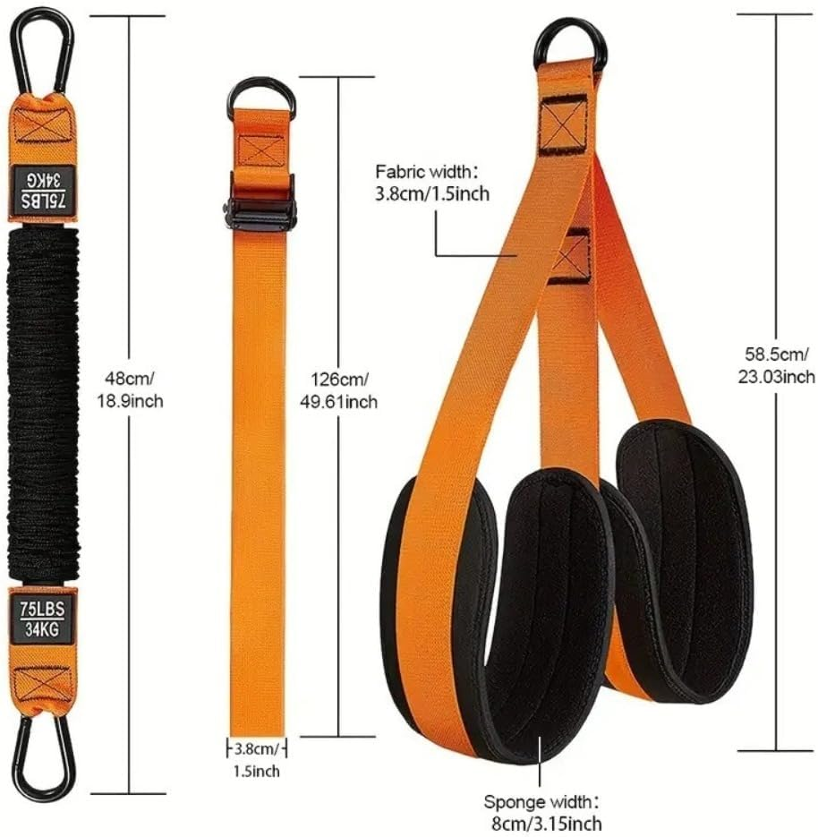 Adjustable Heavy Duty Resistance Bands - 3 Bands for Pull up Assistance Gym image number 5