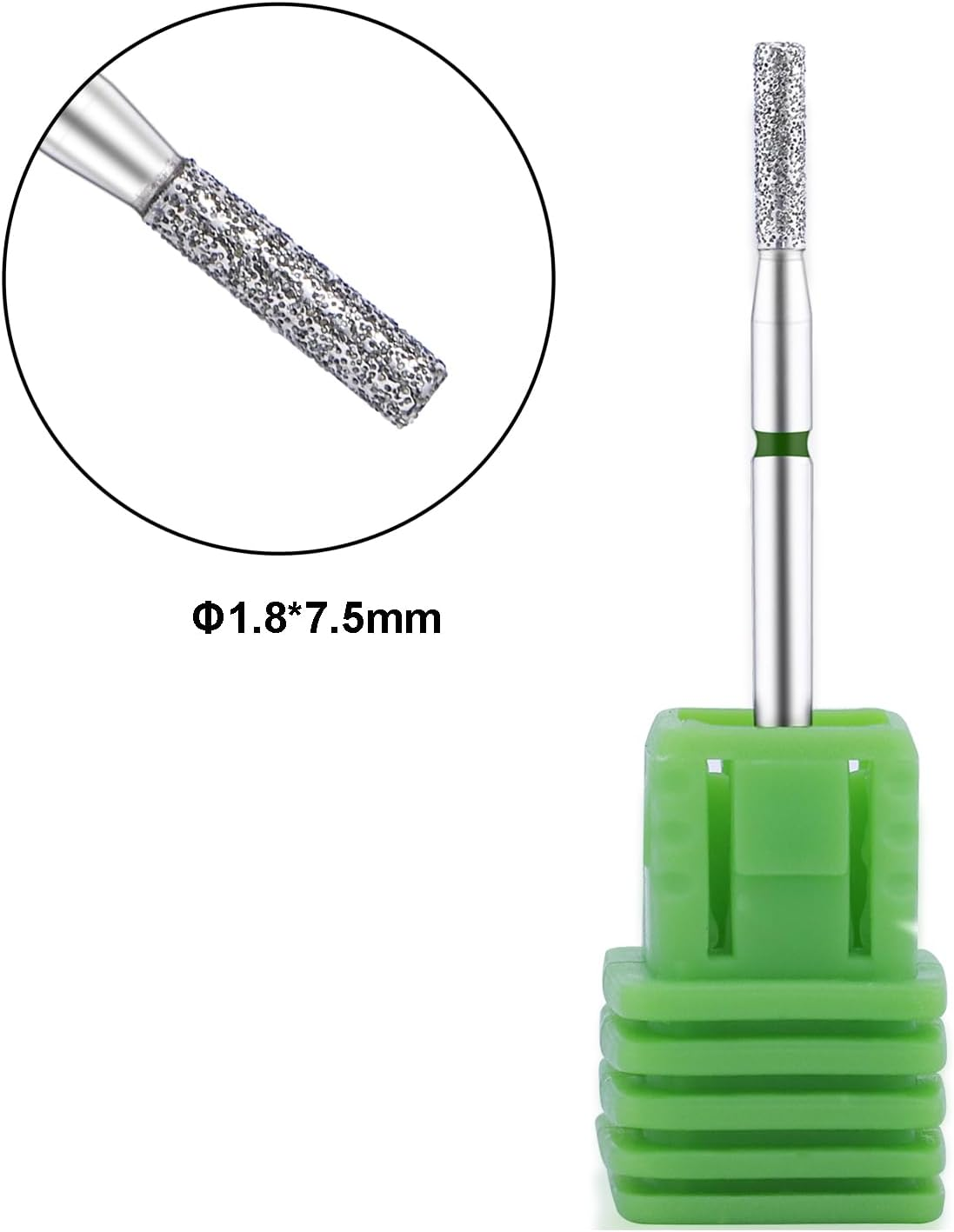Acycoin2A 2Pcs Safety Cuticle Nail Drill Bits (Model C)