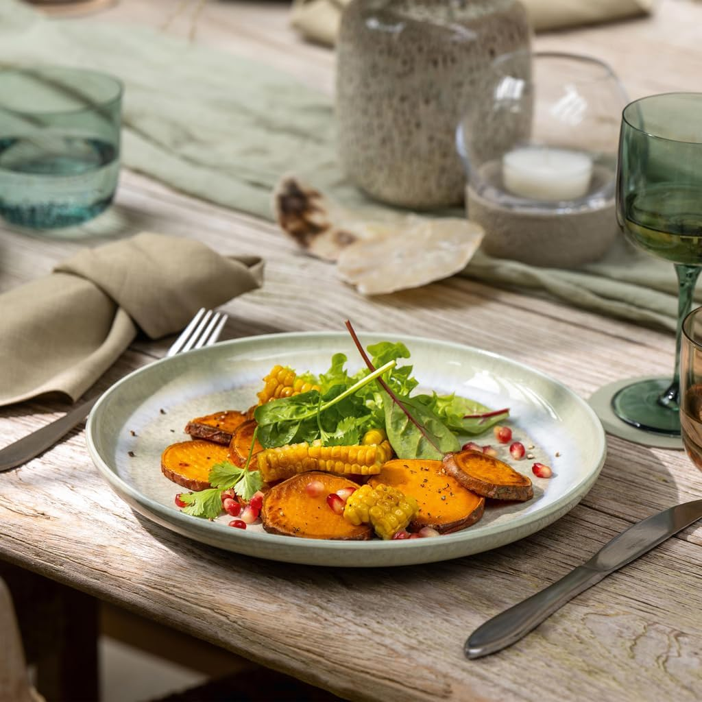 Like. by Villeroy & Boch Perlemor Alga Dinner Plate, 271 Mm, Premium Porcelain, Unique Effect Glaze image number 4