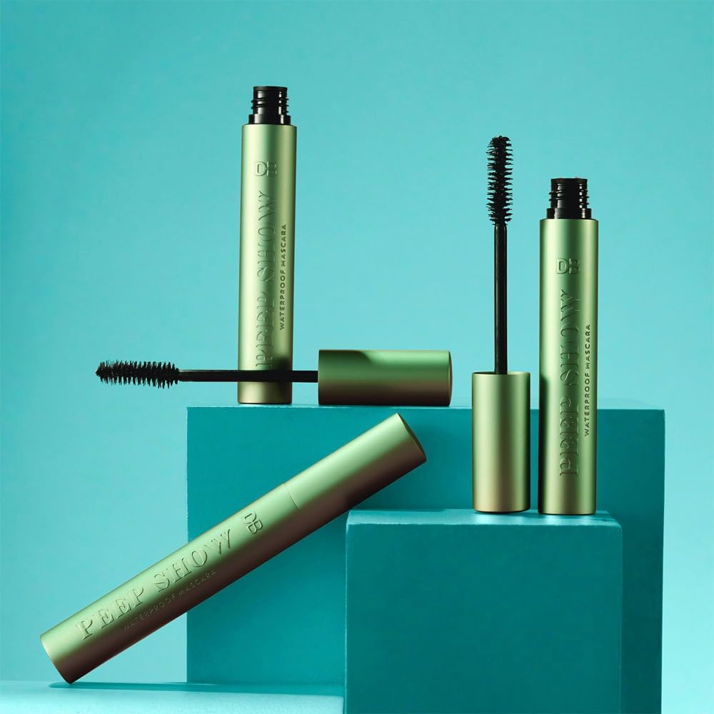 DB Cosmetics Mascara False Lash Effect Formula with Hourglass Brush Nourishing Hyaluronic Acid Pro Vitamin B5 Vitamin E Vegan Gentle for Sensitive Eyes Black Shade image number 2