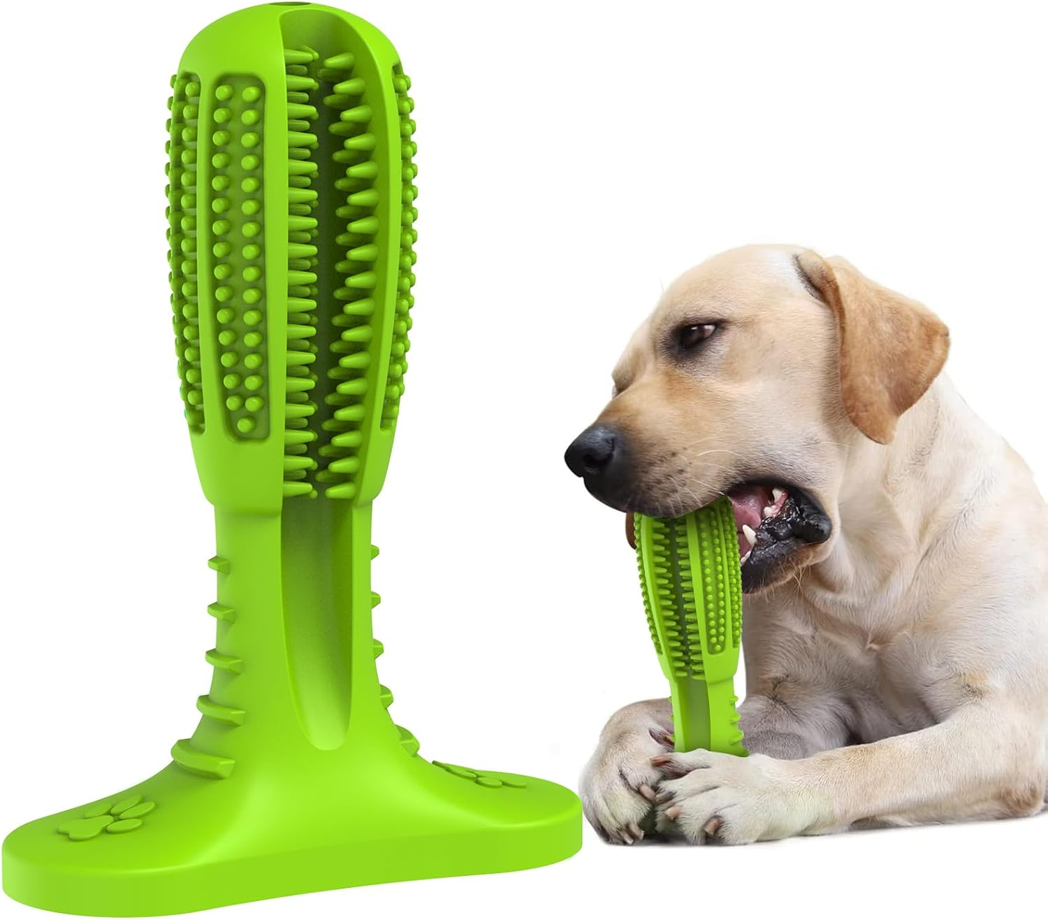 HETOO Dog Toy, Chew Toy for Dogs, Puppies, Teeth Cleaning Dog Toy for Medium Dogs, Teeth Grinding Bar, Rubber Dog Toys (Blue)