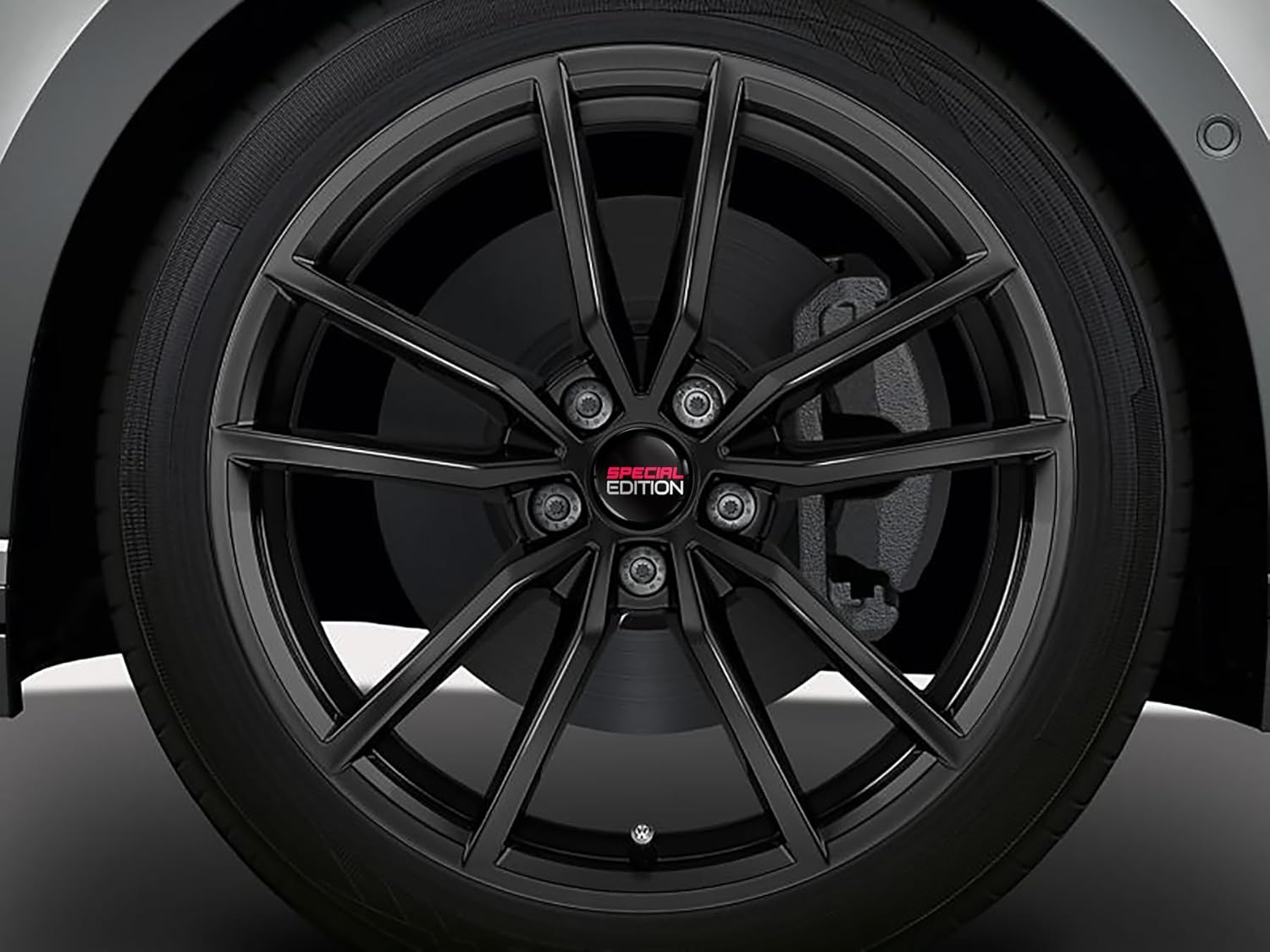 Compatible with VW 66 Mm 5G0601171XQI Wheel Hub Cover for Alloy Wheels Wheel Centre Caps Hub Caps Special Edition Black Silver Red CR 18 image number 2