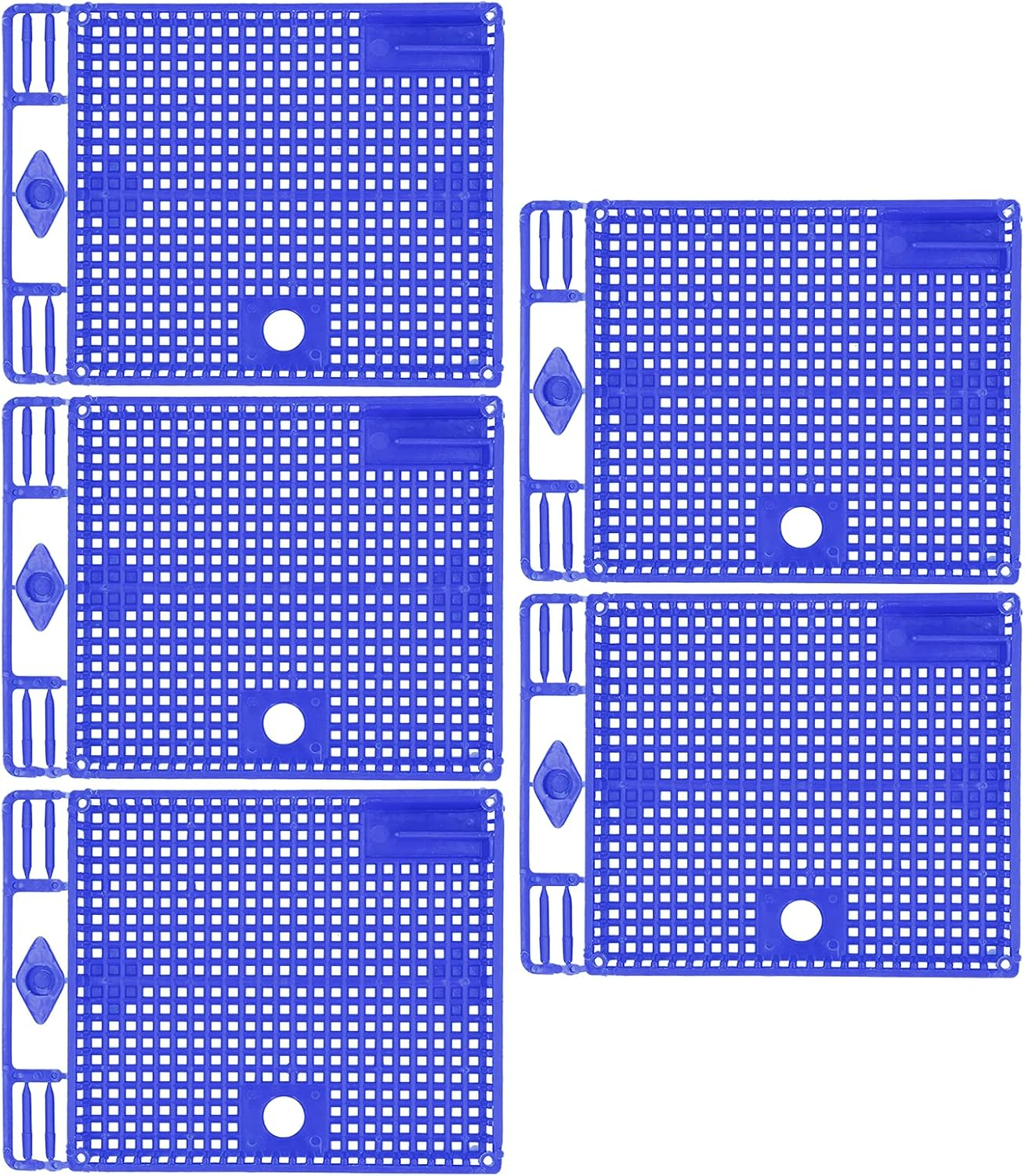 Queen Bee Cage 5 Pack Reusable Plastic Queen Isolator Beekeeping Tool Set for Hive Management Bee Colony Control and Queen Introduction Beekeeping Equipment (Yellow)