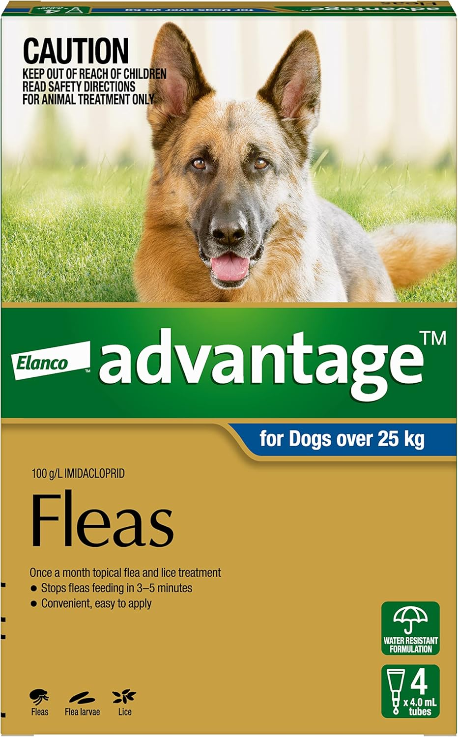 Advantage Fleas for Dogs over 25Kg - 4 Pack