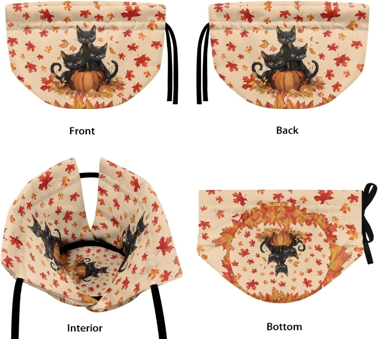 Xoenoiee Black Cat Pumpkin Pattern Tea Cozy Tea Pot Cover Insulation Tea Cosy Teapot Dust Cover Teapot Warmer for Home Kitchen Teapot Covers Thanksgiving Decor image number 6