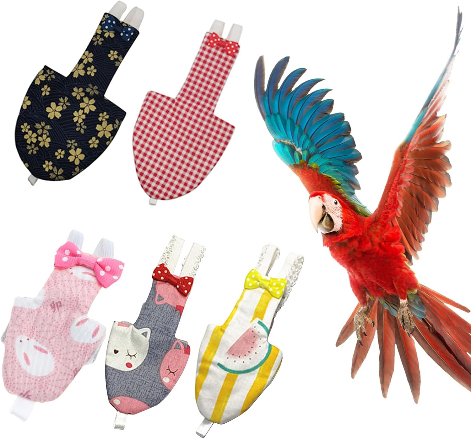 Pumpumlia Pet Costume Physiological Pants Bird Diapers Pigeons Flight Suit Parrot Diapers Skin Friendly Comfortable image number 5