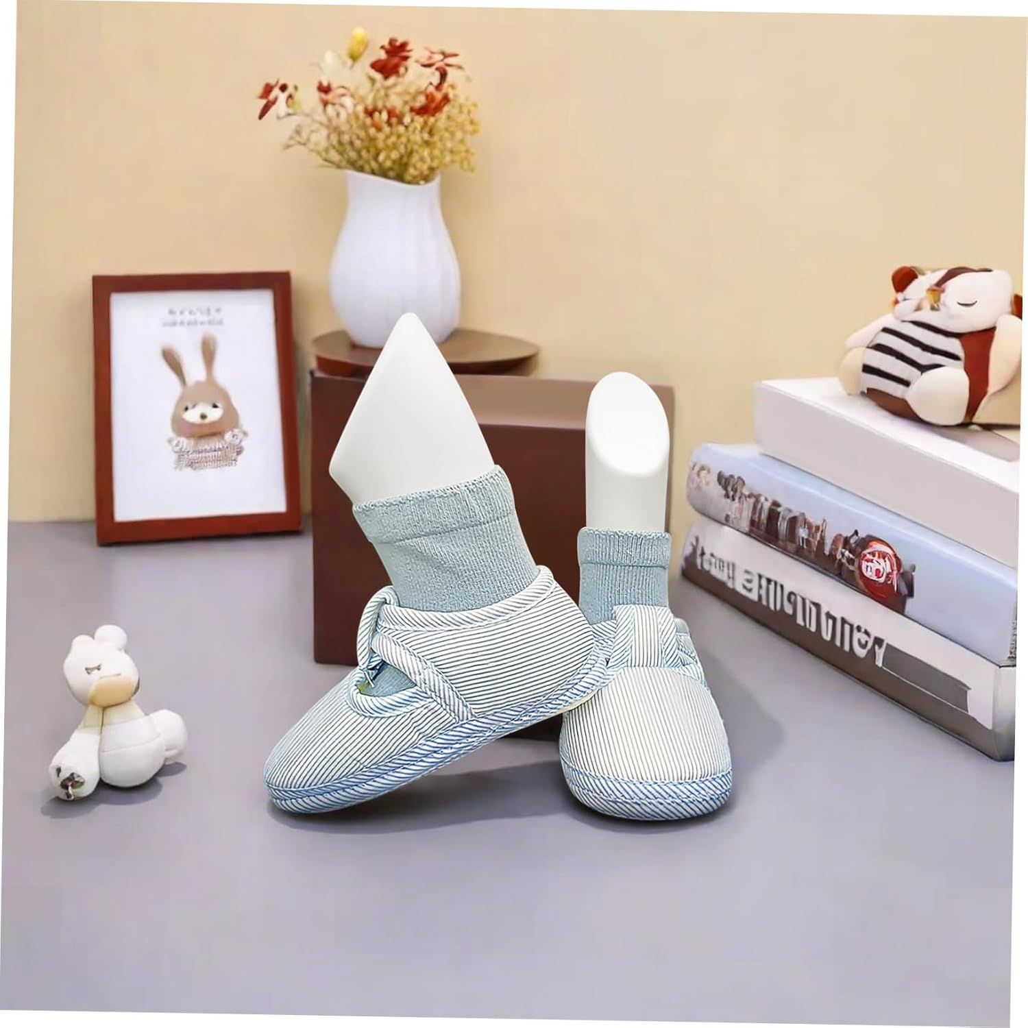 Luxshiny 4Pcs Foot Mold Plastic Small Foot Mannequin Displaying for Shoe Store Retail Accessory image number 3