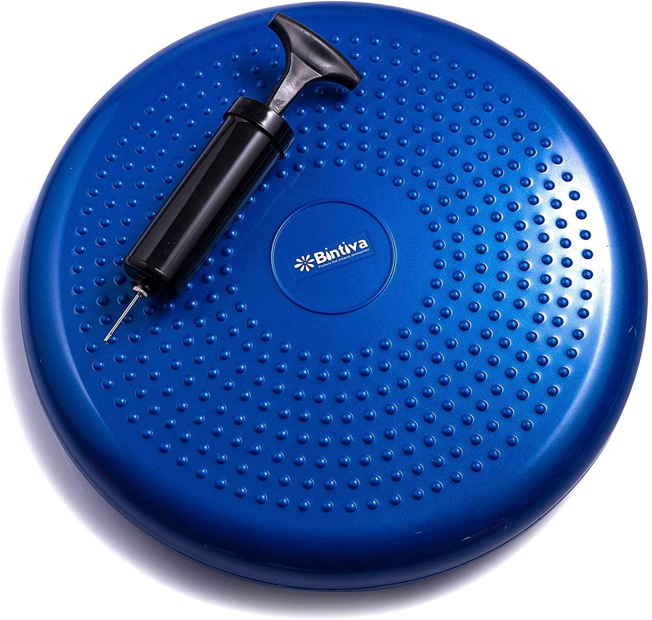 Bintiva Inflated Stability Wobble Cushion, Including Free Pump/Exercise Fitness Core Balance Disc