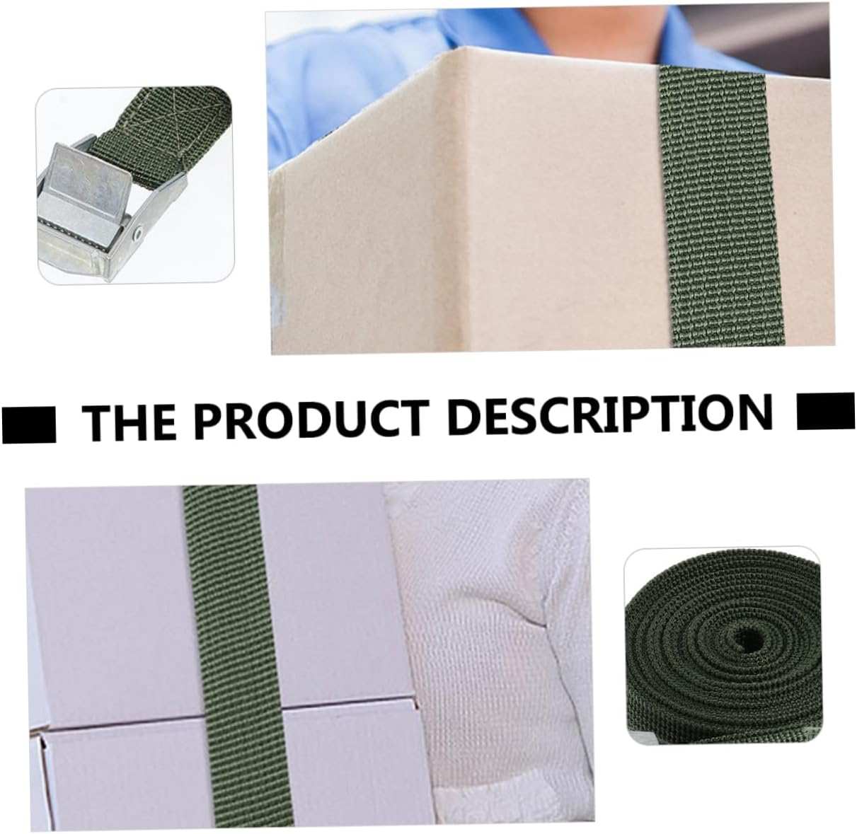 ANDRESLAD 6Pcs Luggage Tie Belt Car Luggage Fixing Belt Tightening Rope Cargo Strap