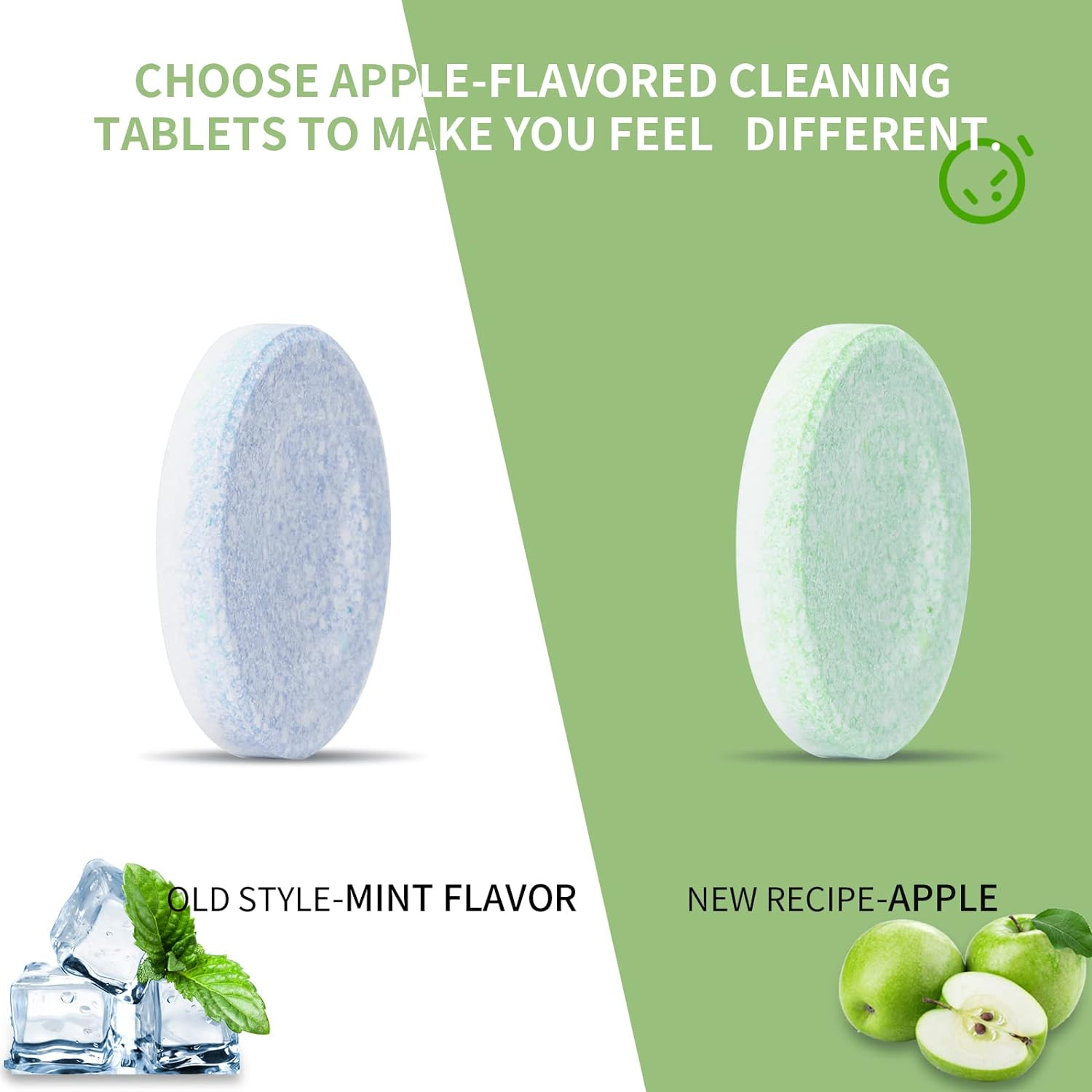 Y-Kelin Retainer Cleansing Tablets 120 Tab 4 Months Supply-New Formulation Flavor Cleaner for Retainer, Invisalign, Denture, Mouth Guard (Apple) image number 4