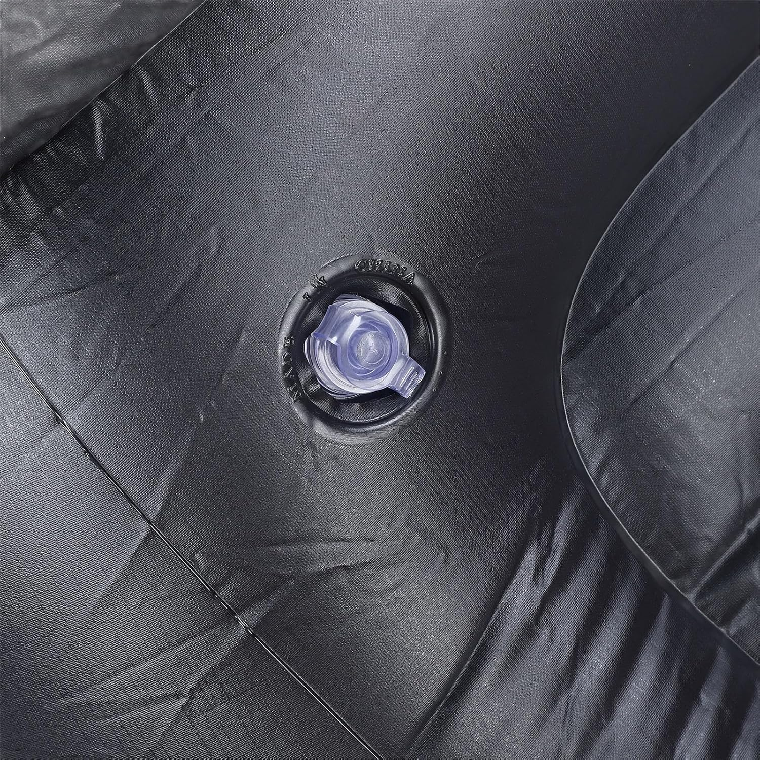 Inflatable Sofa Chair, Stylish Soft Blow up Lounger with Footstool, Ergonomic Design for Living Room, Outdoor Travel, Camping (Dark Blue) - Dark Blue image number 6