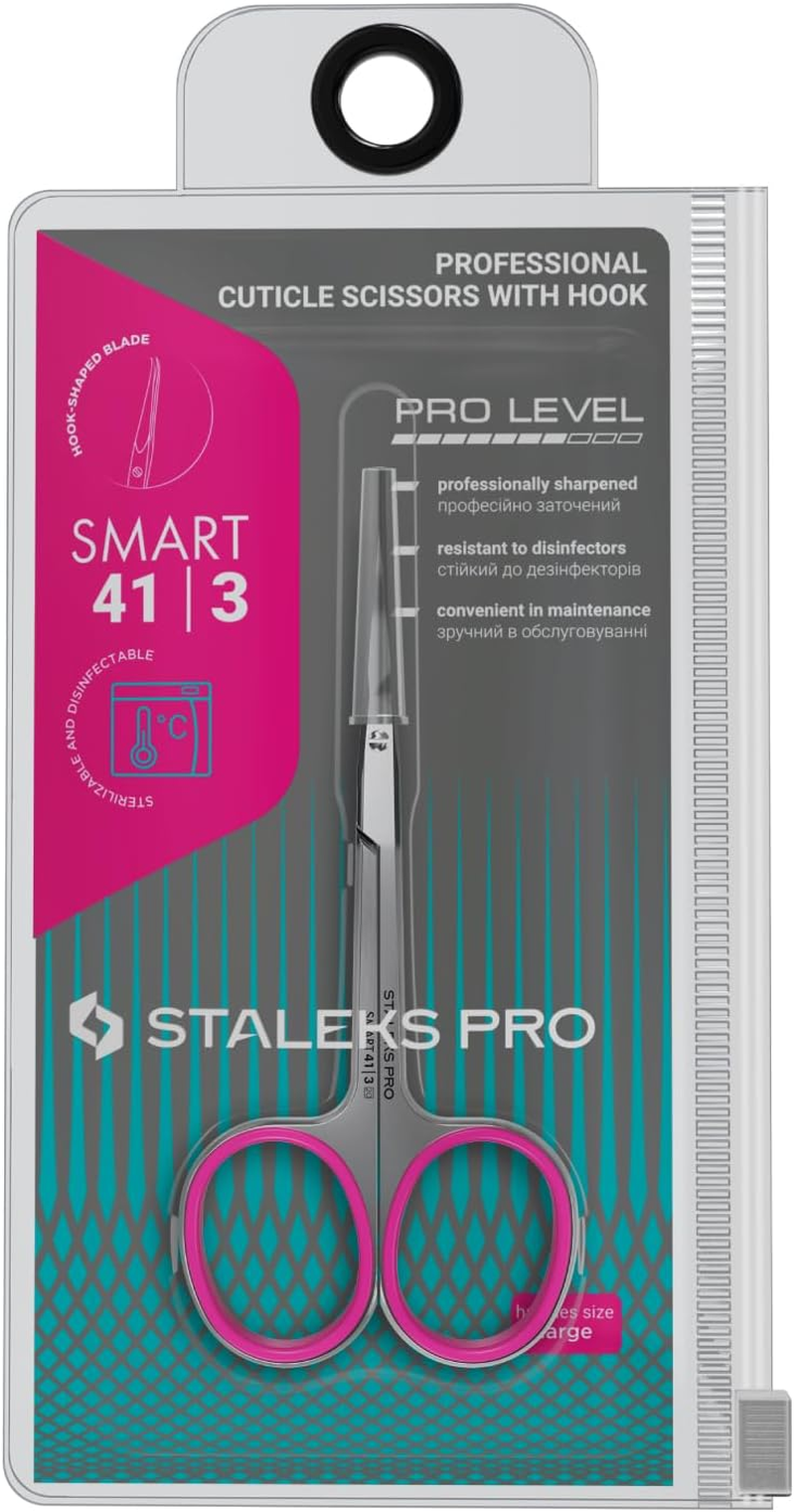 STALEKS PRO Smart 41 Type 3 Professional Cuticle Scissors with Hook - Pack of 1 - Model SS-41/3 (SS-41/3) image number 2