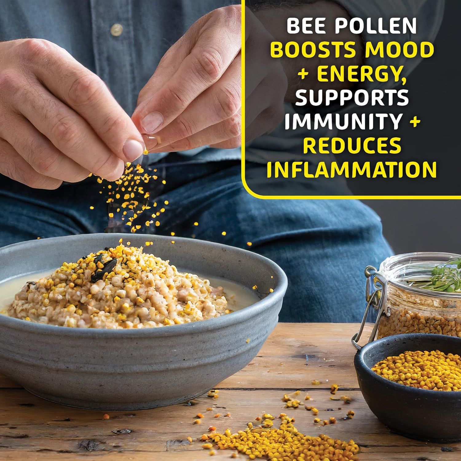 Helio Hives Bee Pollen 140 Gm Granules - Nature'S Superfood, Superior Taste - Western Australia Pure Bee Pollen for Optimal Health image number 4