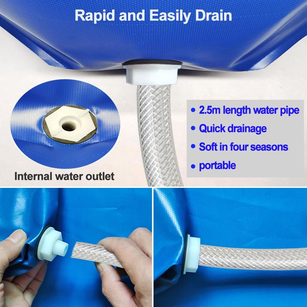 South Silk Ac Cleaning Bag with Wall Protection Cloth, Professional Split Ac Unit Cleaning Bag, Ac Cleaning Kit, Air Conditioner Cleaning Cover Bag, Durable Material and Drainage Hose - 1 Pack With Spray Bottle Set image number 2