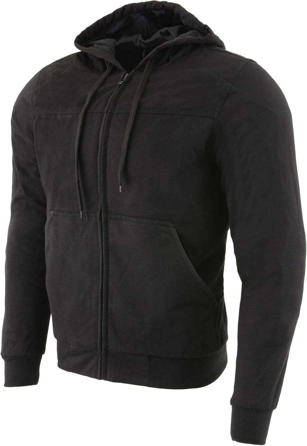 Milwaukee Leather MPM1788 Men'S Black CE Approved Armored Riding Hoodie with Aramid by Dupont Fibers - X-Large image number 2