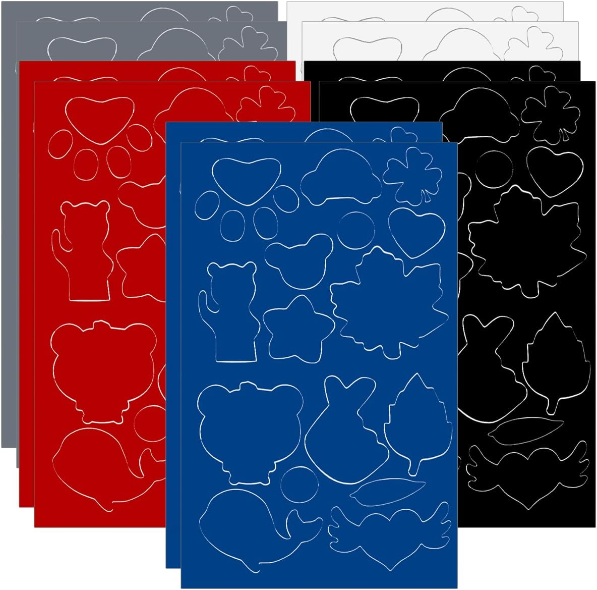 NILLOS Self Adhesive Nylon Patches, 10 PCS Waterproof Fabric Repair Patches for Puffer Jackets, Coats, Tents, Sleeping Bags (9.64 * 5.7 In) image number 4