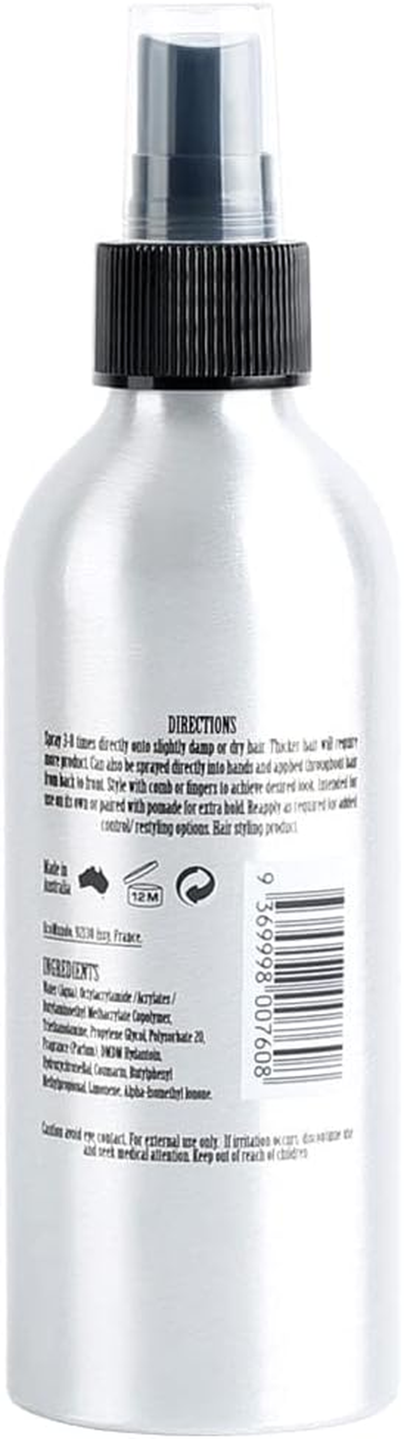 King Brown Grooming Spray - Use Stand Alone for Texture, Blow Dry in for Volume or Aplly over Lightweight Pomade Fo Rextra Hold, Fresh Cologne Fragrance, 177 Ml