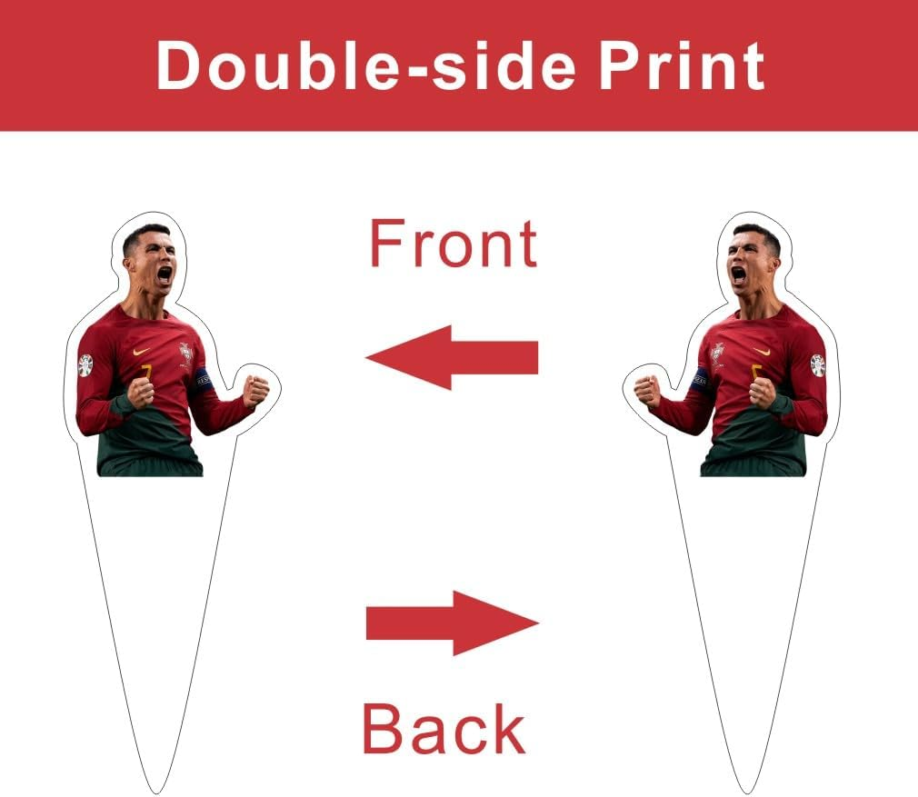 25Pcs Soccer Cake Decorations with 1Pcs Cake Topper, 24Pcs Cupcake Toppers for Football Birthday Party Supplies. image number 5