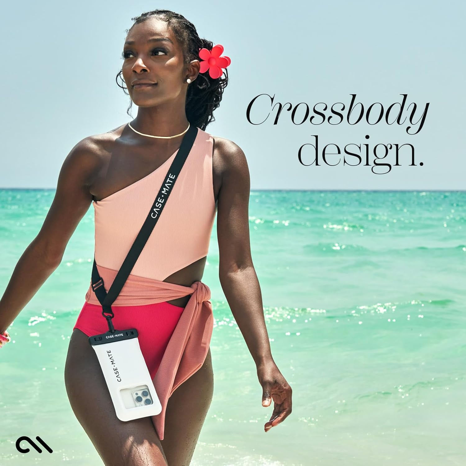 Case-Mate - IP68 Waterproof Phone Pouch/Case [Touchscreen Compatible] - Floating Phone Case W/Crossbody Lanyard for Iphone 15 Pro Max/ 14 Pro Max/ 13 Pro Max/ S24 Ultra - Sand Dollar - 2 Pack