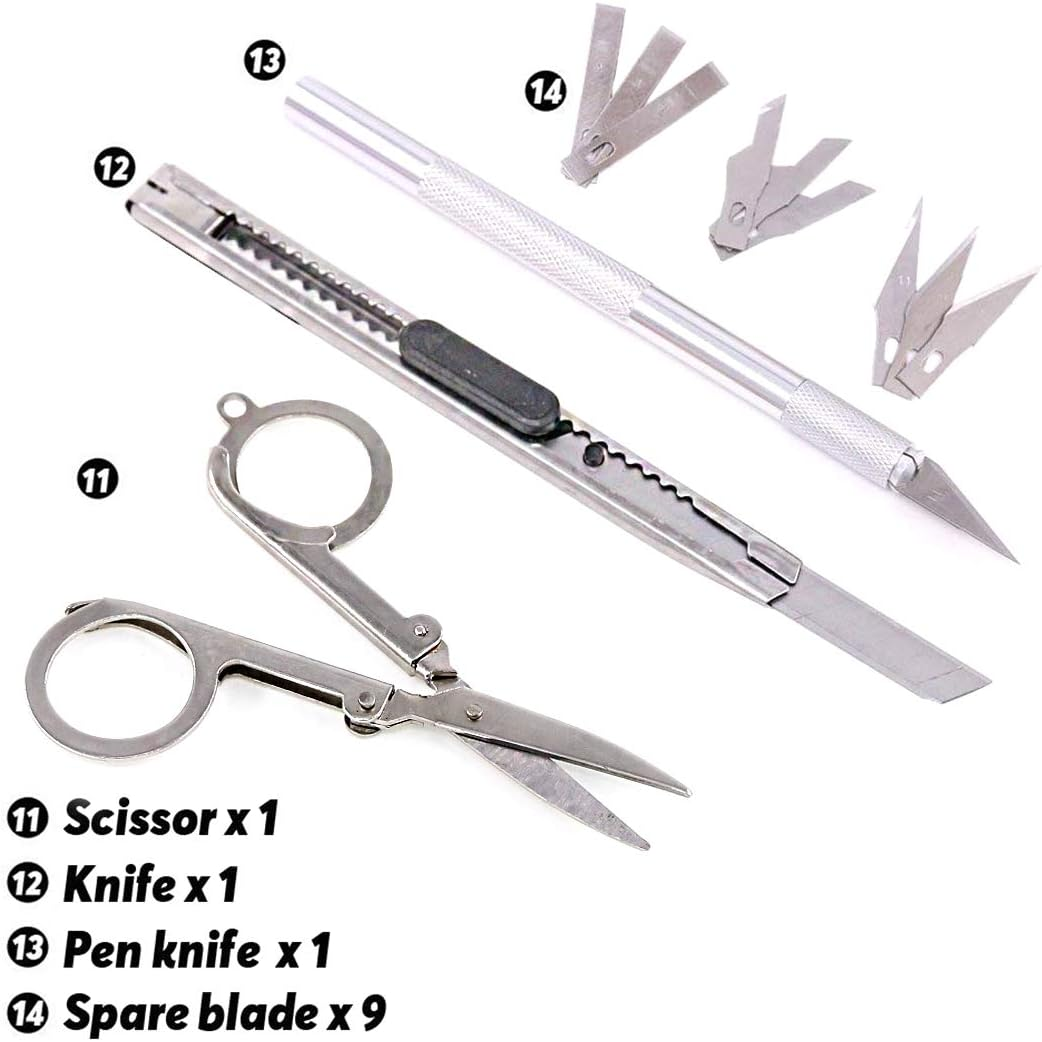 Rustark 27Pcs Modeler Basic Tools Craft Set Hobby Building Tools Kit for Professional Gundam Model Assemble Building image number 6