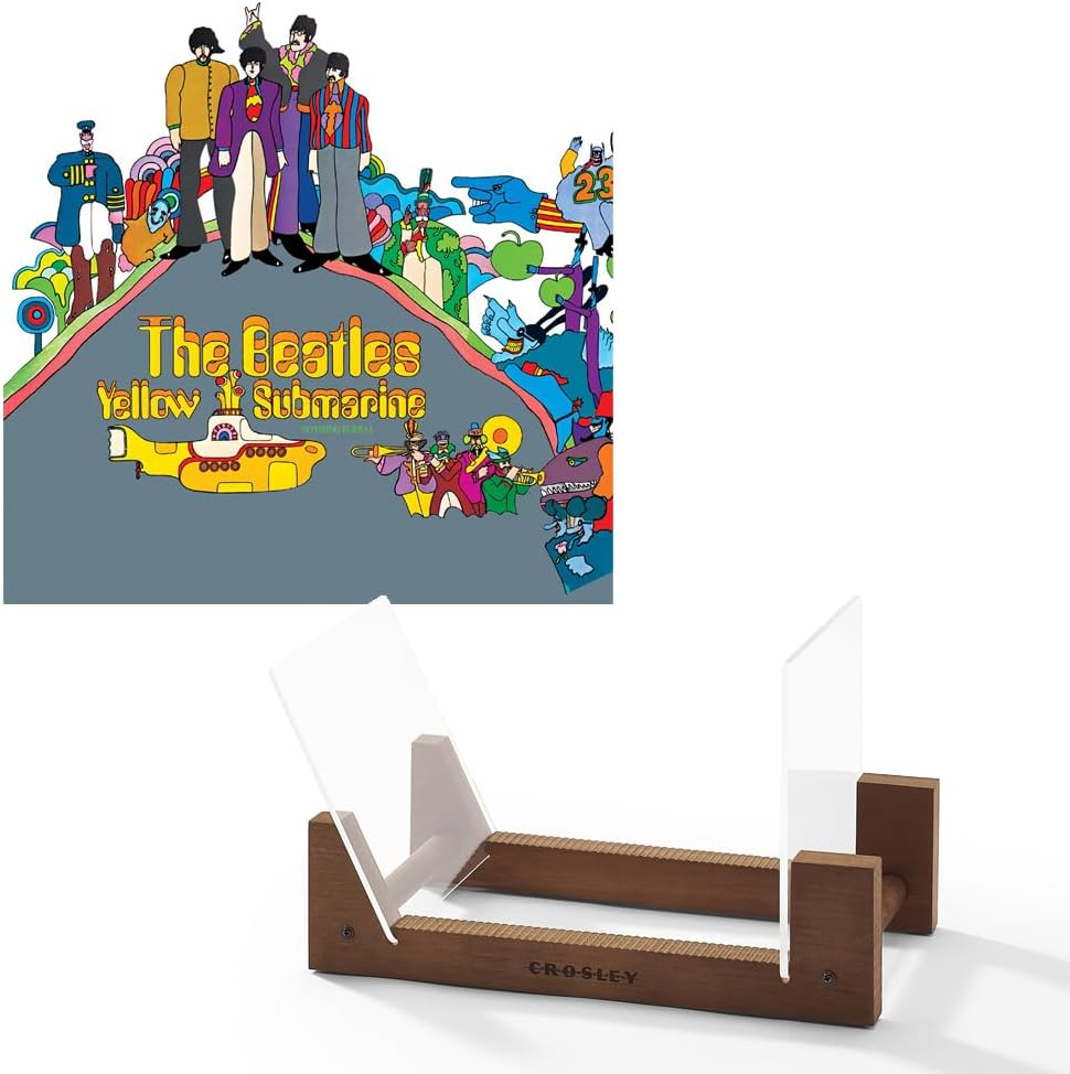 Universal Music the Beatles - Yellow Submarine - Vinyl Album & Crosley Record Storage Display Stand