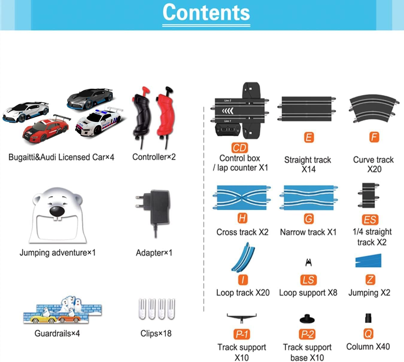AGM MASETCH High Speed Series Tram Dual Track Set (TR-01) image number 3