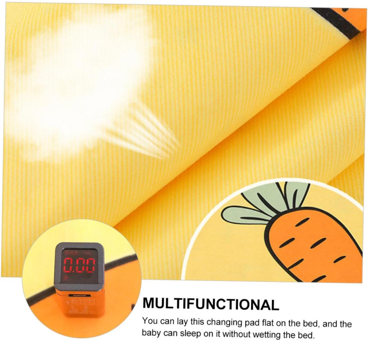 MERRYHAPY Washable Diaper Pad Reusable Change Mat for Diaper Change Pad Fast Absorption for Boys Girls Urinal Soft Cartoon Pattern image number 1