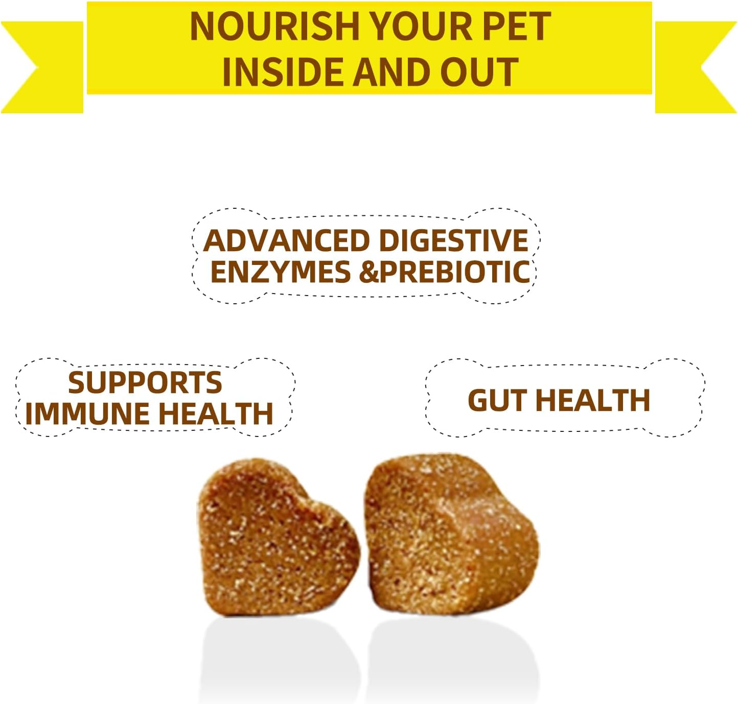 Probiotics for Dogs - Grain Free Digestive Support for Gut Health & Skin Comfort - Delicious Soft Treats with Prebiotics for Puppy, Adult & Senior Dogs image number 1