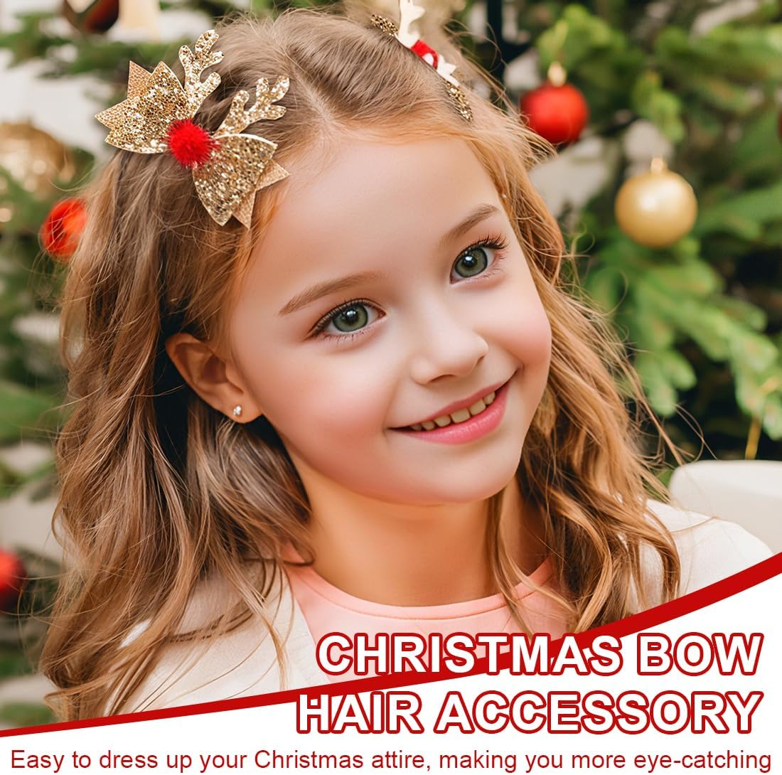 Luliyldj 3 Pairs of Christmas Hair Accessories, Hair Clips Girls, Hair Clip Christmas image number 6