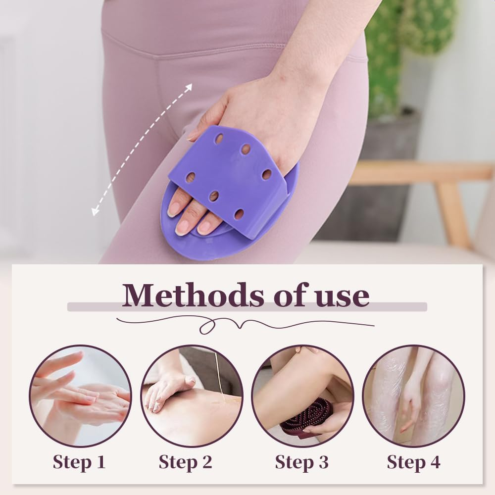 Upgrade Meridian Brush Massage Body, 2025 New Full Body Relaxation Handheld Massage Comb Meridian Brush, Portable Beauty Salon Professional Custom Meridian Comb (Purple) image number 5