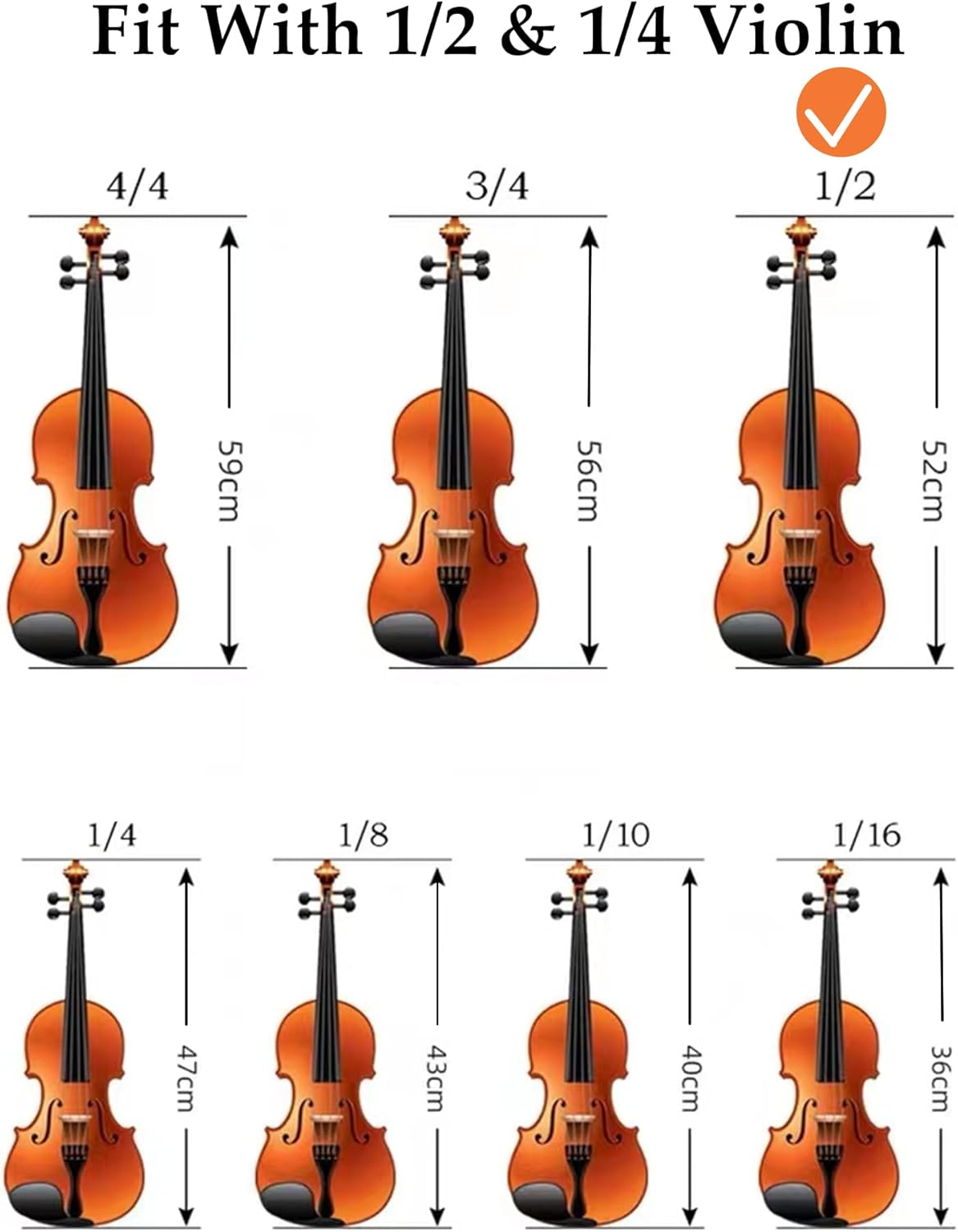 SUEWIO Violin Shoulder Rest for 1/2 Size, [Imitation Wood Grain] Violin Shoulder Rest with Comfortable Foam Pad & Height Adjustable Feet - Classic 3/4-4/4 image number 4