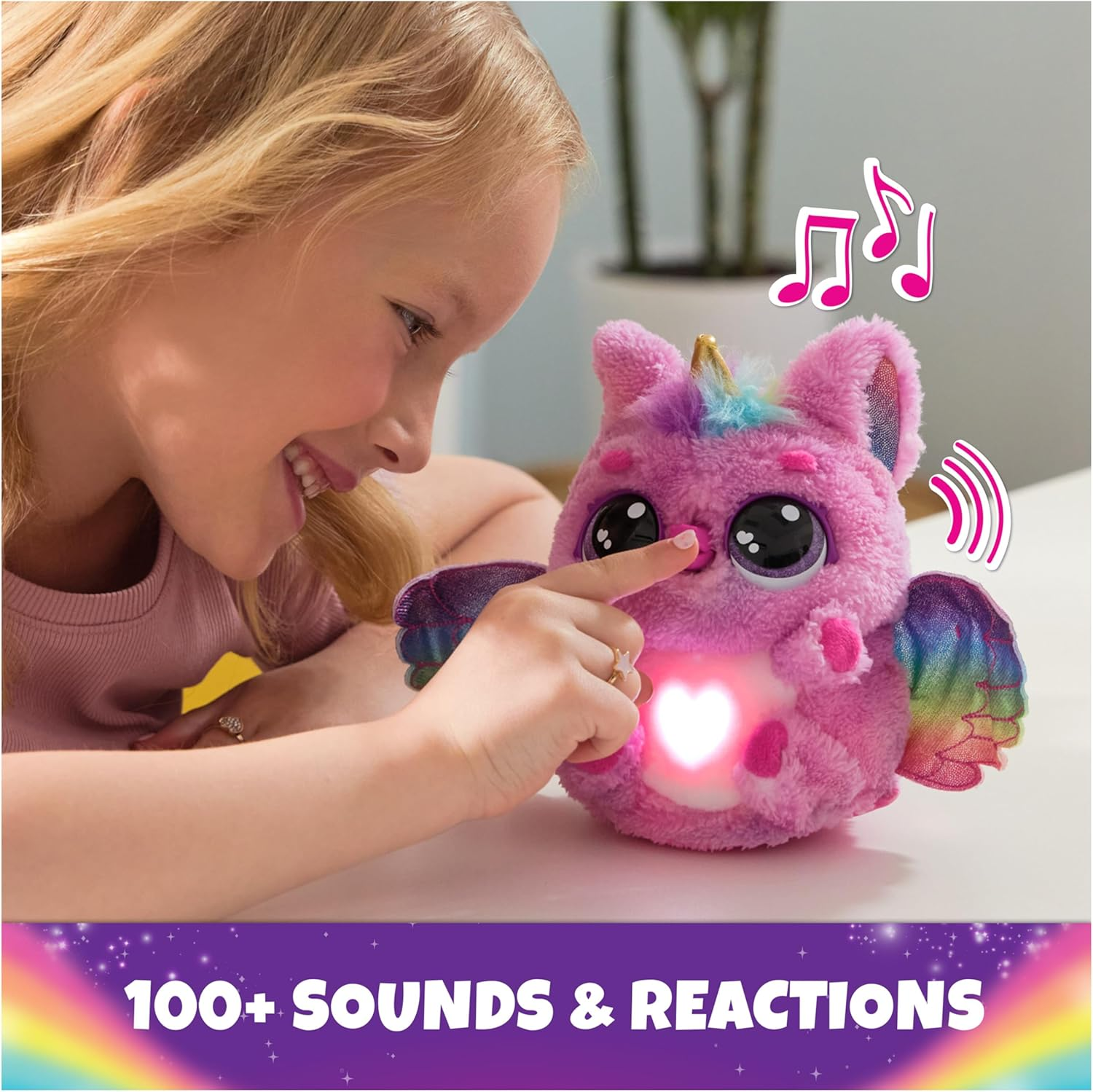 Hatchimals Alive, Mystery Hatch Pufficorn, Surprise Interactive Toy & Egg with Mist, Lights & Sounds (Styles May Vary), Kids Toys for Girls & Boys image number 4