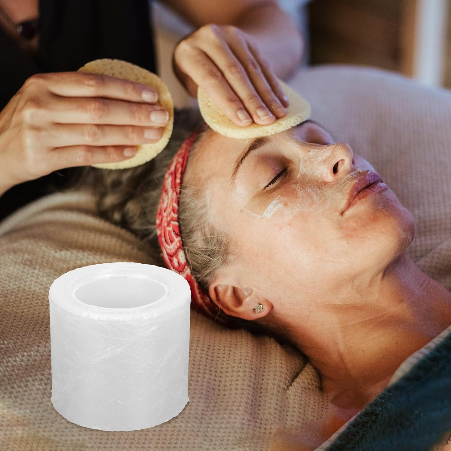 Ipetboom Brow Lamination Cling Wrap, 3-Rolls Brow Lamination Cling Wrap Film Semi-Permanent Lip Makeup Film Easy Application image number 5