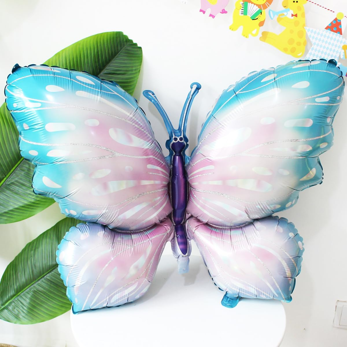 5 Years Butterfly Birthday Decoration Large Colourful Butterfly Foil Balloon 5Th Birthday Butterfly Balloon Purple Number 5 Balloon for Girls Birthday Party - 3 image number 3