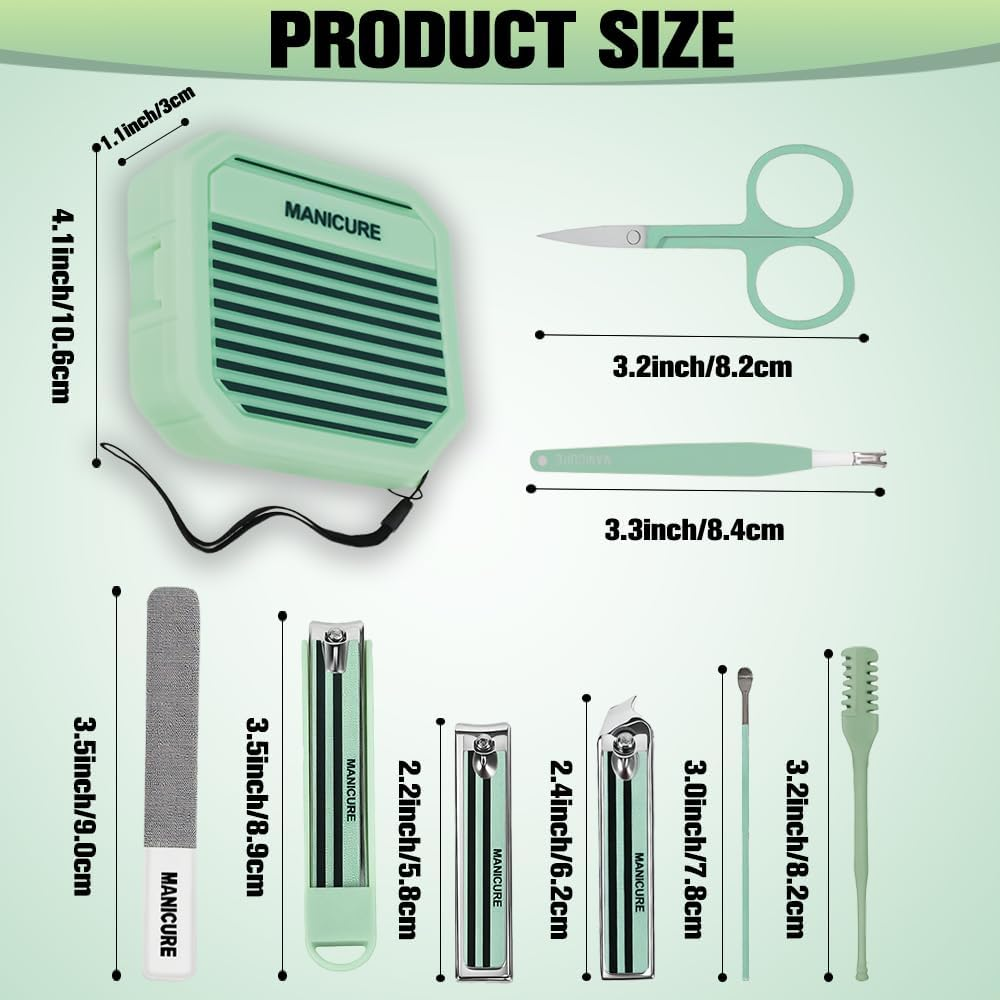 Lmashrbaiw Nail Kit,Nail Clippers,Stocking Stuffers for Adults,Manicure Set,Cuticle Trimmer,Manicure Kit,Christmas Gifts under 10 Dollars for Men Women,Pedicure Tools for Feet,Boyfriend Husband Gifts image number 1