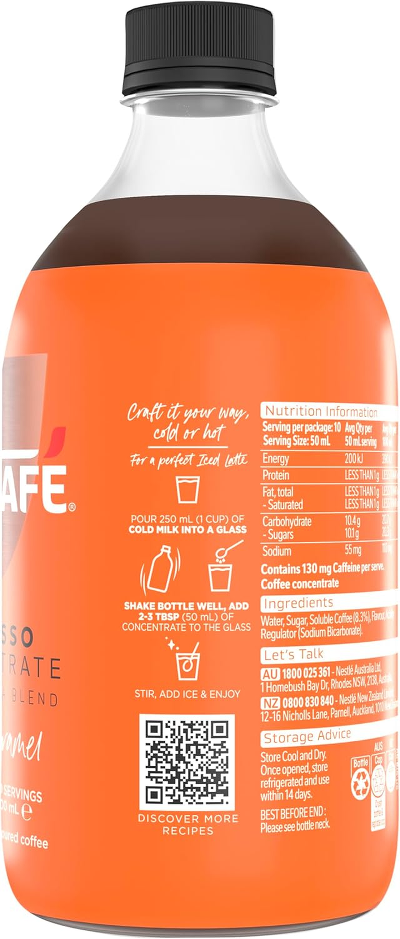 Nescaf&eacute; Espresso Rich Caramel Flavoured Coffee Concentrate 500 Ml image number 2