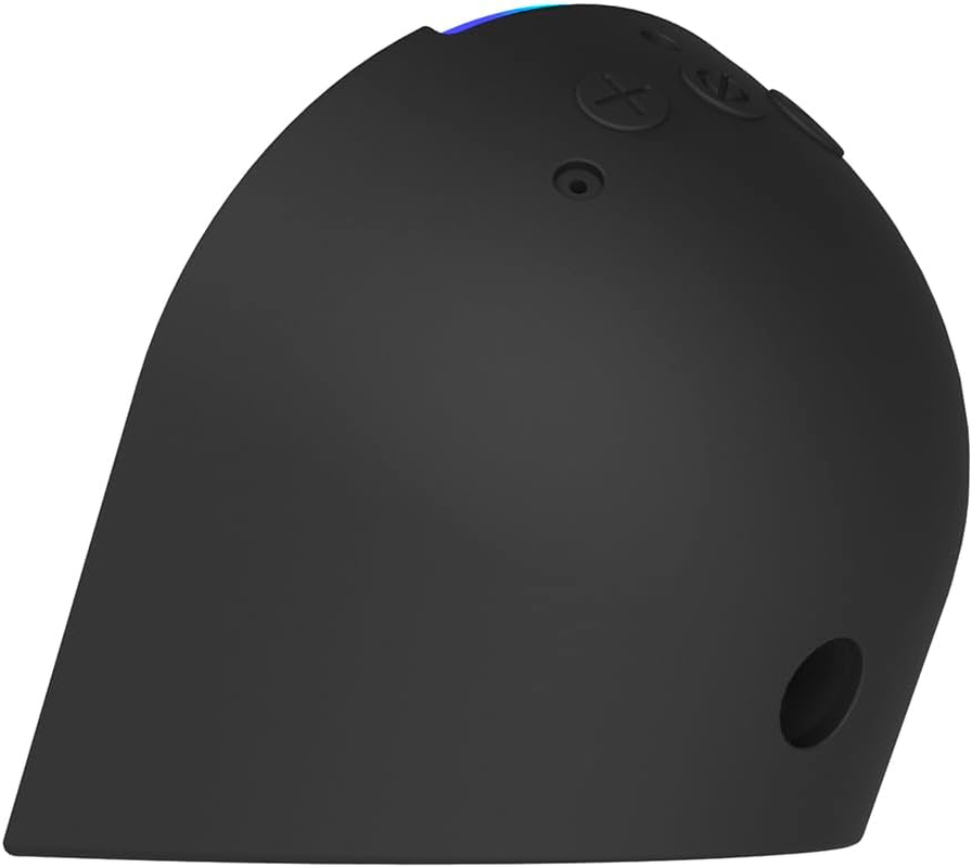 Compatible with Theamazon Echo Pop (2023 Release) Thickened Silicone Protective Cover, the Base Is More Stable, 360&deg; Protection, and a Close Fit with the Speaker Housing (Charcoal)