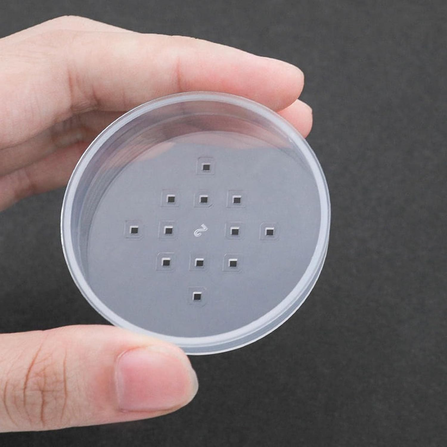 Harayaa Empty Loose Powder Containers with Puff for Loose Powder, Blush, Foundation Accessories Durable Small Size Lightweight Delicate Workmanship, Green image number 6