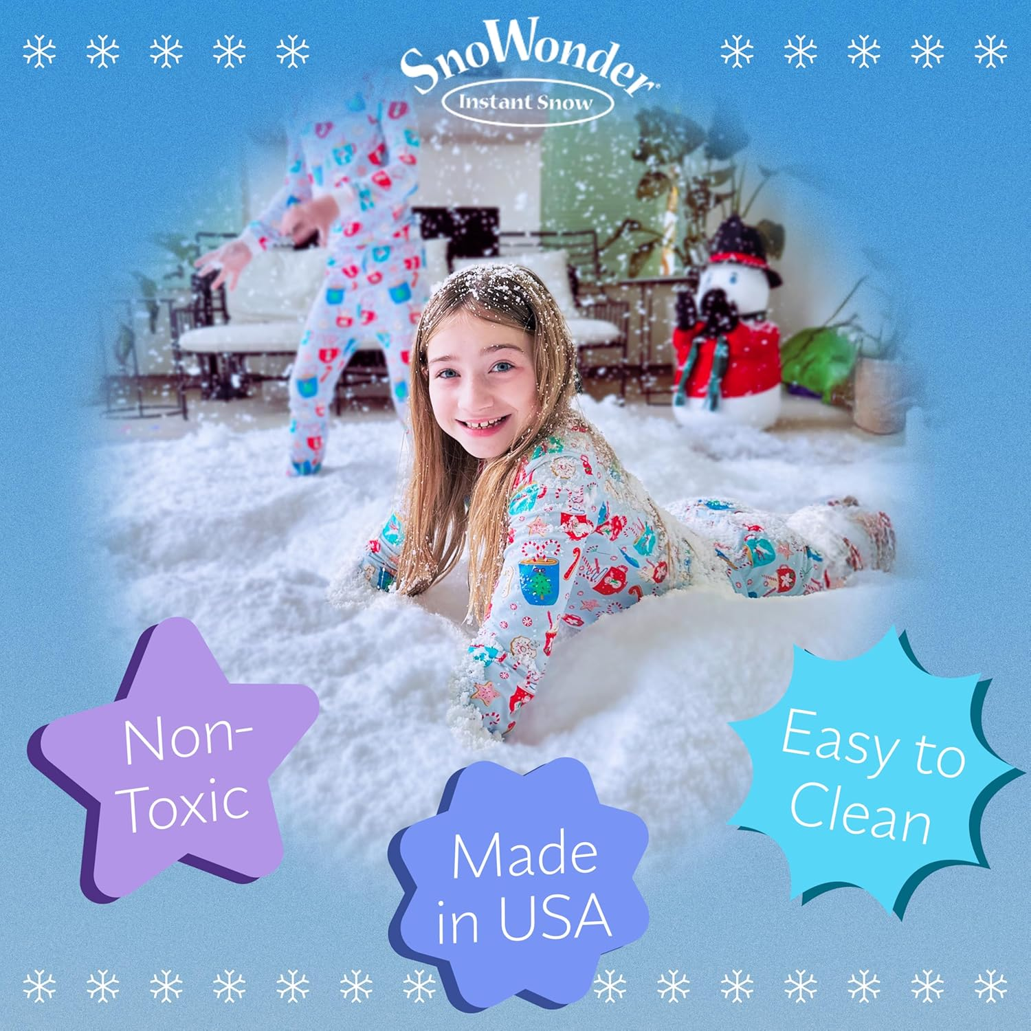 SNOWONDER Instant Snow Fake Artificial Snow, Also Great for Making Cloud Slime (240 Gallons) image number 1
