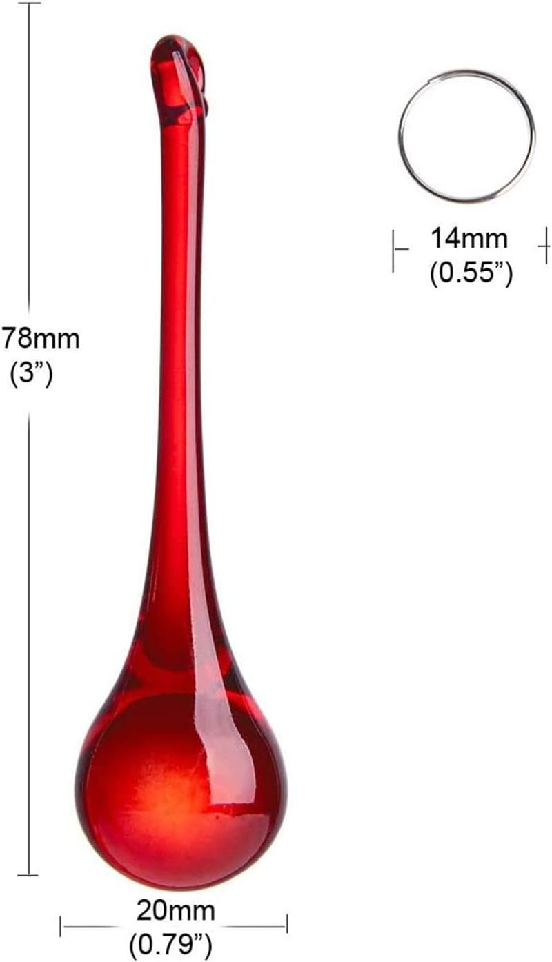 LONGWIN 20Pcs 3Inch Crystal Teardrop Pendant Chandelier Parts Wedding Decoration Christmas Tree Decorations (Multicolor) - Champagne image number 5