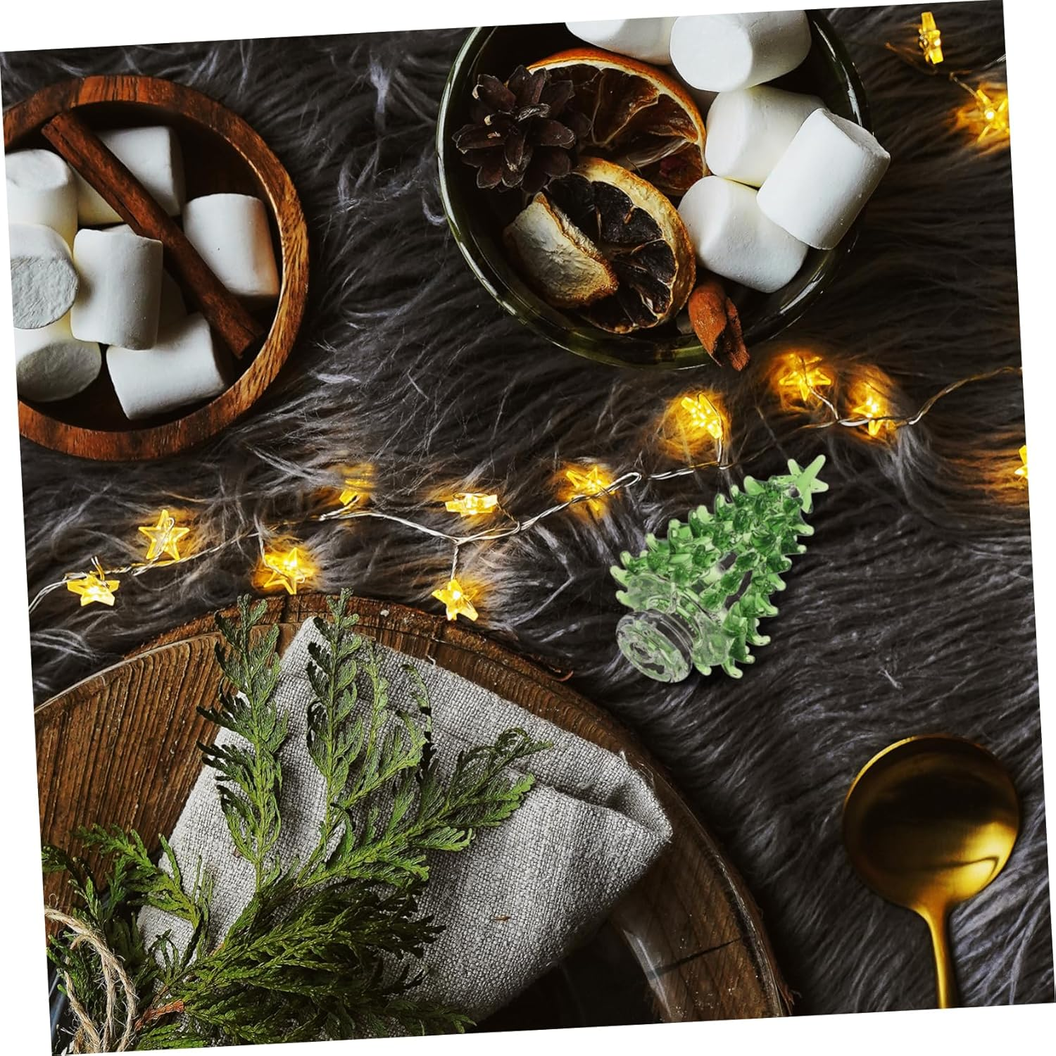 SHOWERORO Pop up Christmas Tree Lights Crystal Mini Xmas Trees Home Decor Desktop Christmas Ornaments image number 5