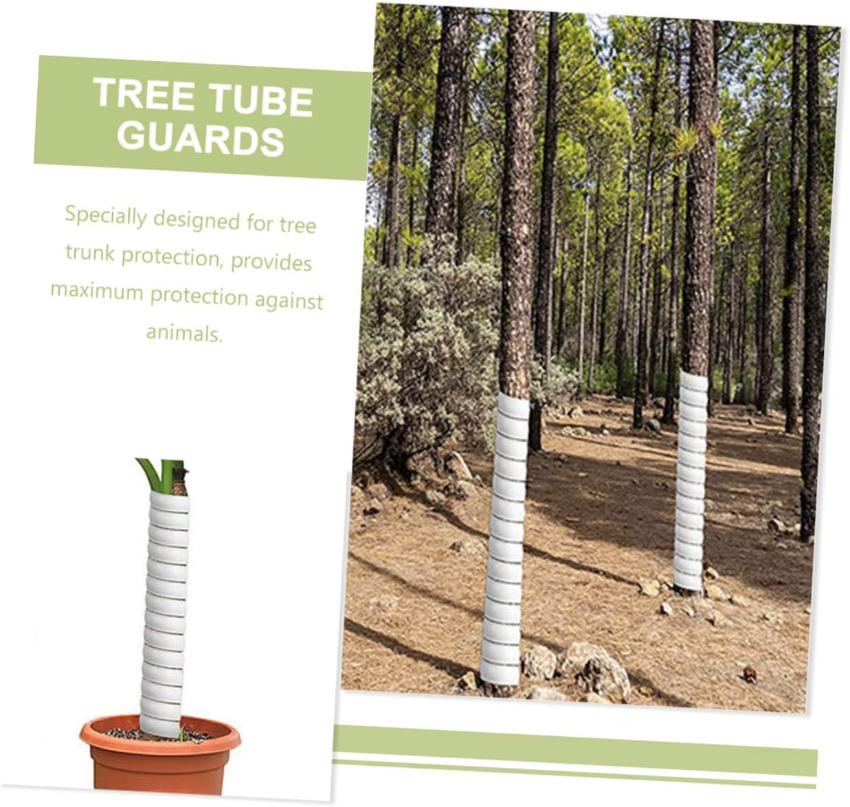 Yardwe 2Pcs Tree Trunk Guard Wrap Cover for Plant Easy to Install image number 6