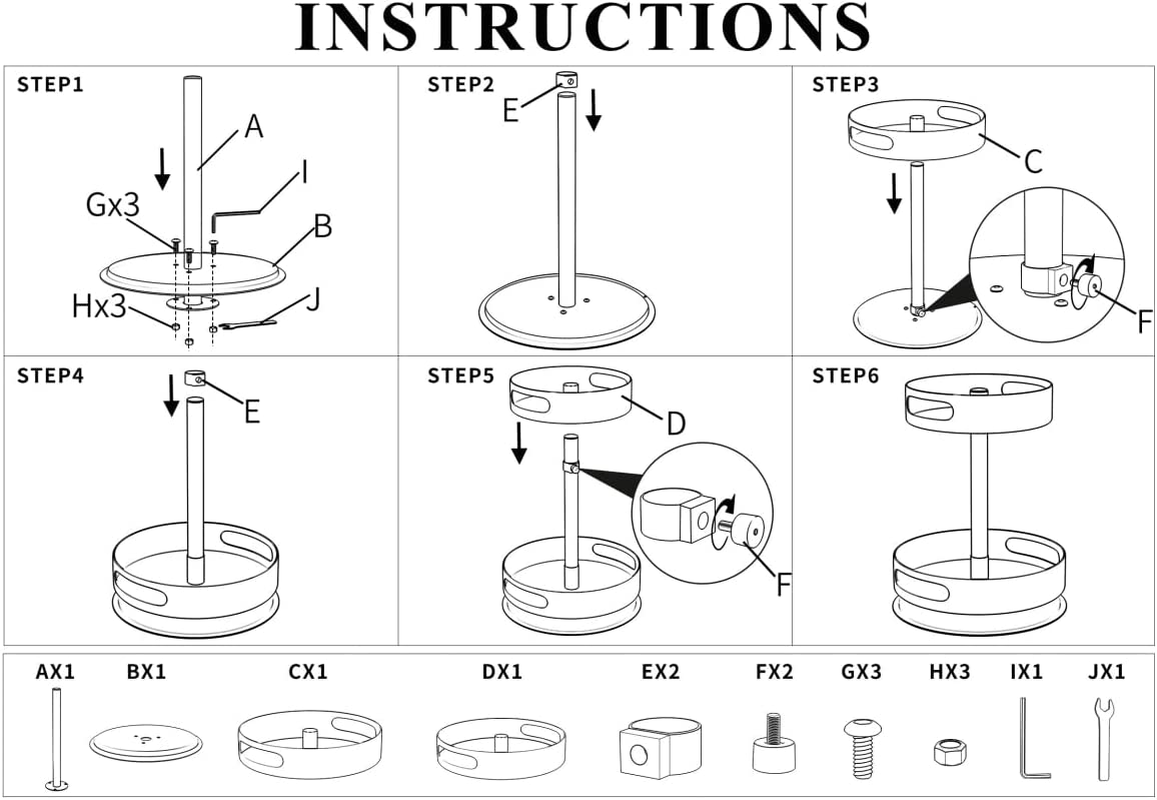 2 Tier Lazy Susan 360&deg; Turntable Kitchen Spice Storage Organizer Rack, Height Adjustable Rotating Tray for Kitchen Cabinet Pantry Bathroom, Condiments Storage Rack image number 3