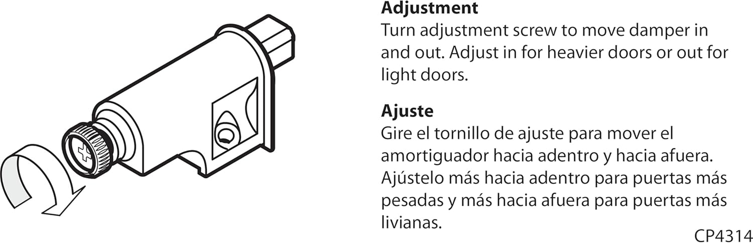Franklin Brass Soft-Close Cabinet Door Damper, Nickel Plated, Pack of 5 image number 2