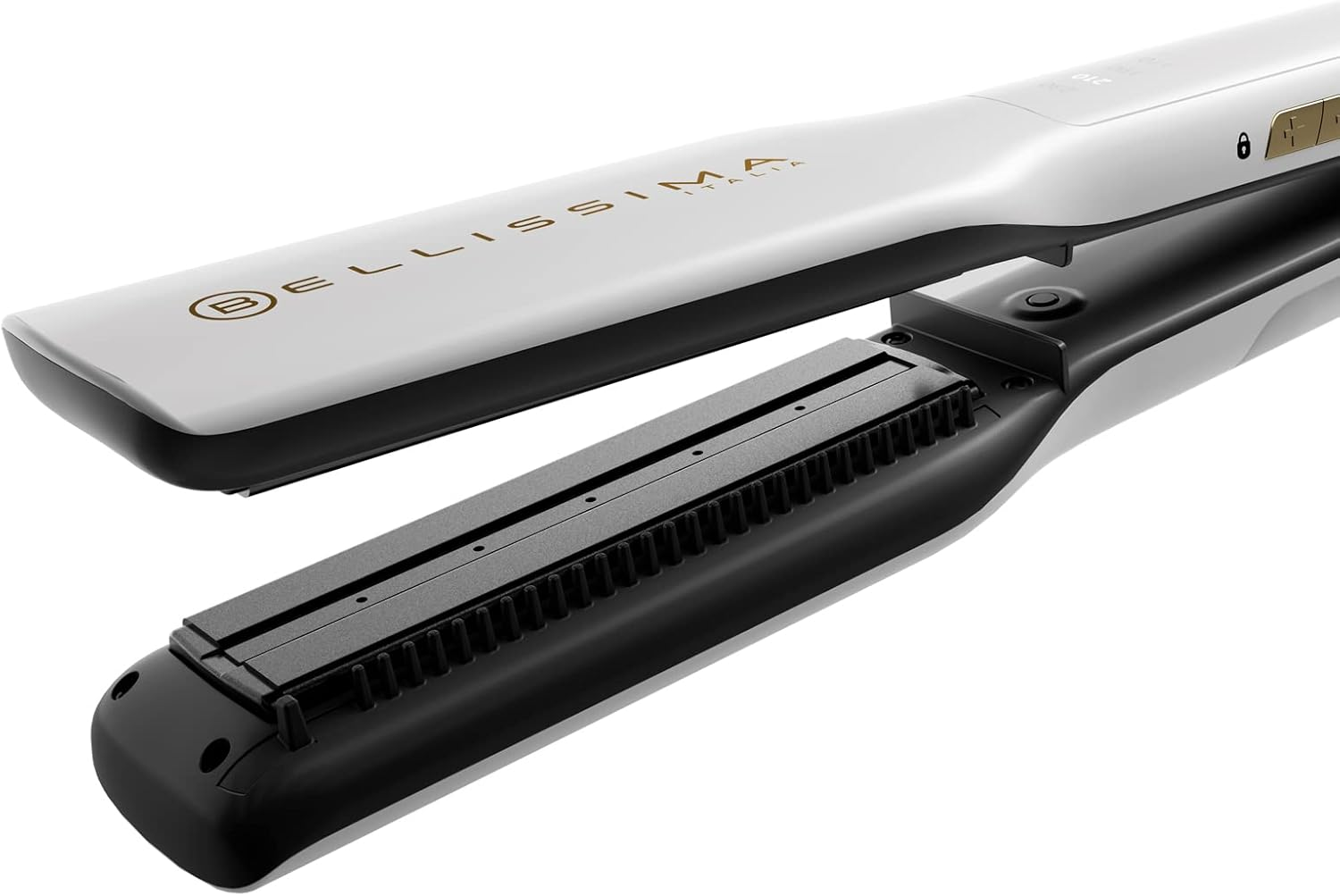 Bellissima Imetec Steam Elixir, Steam Straightener, Smooth Hair in One Paste without Damage, Ceramic Coating and Argan Oil, Quick Heating, 4 Temperature, Heat Resistant Mat image number 4