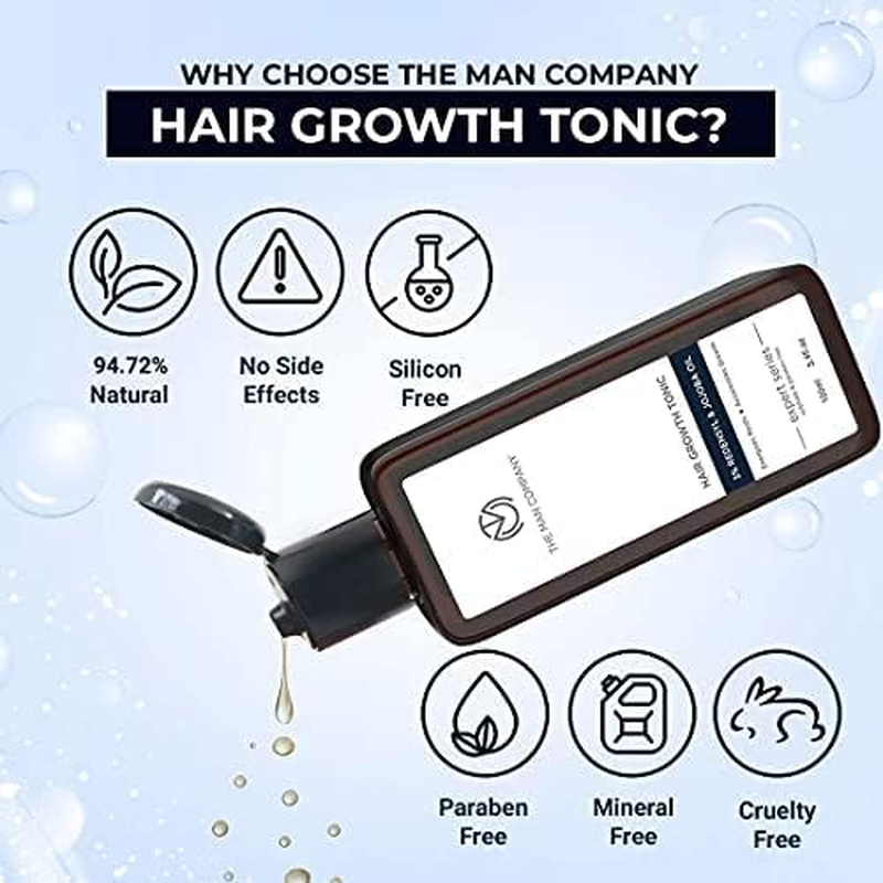 The Man Company Hair Growth Tonic 100 Ml | 3% Redensyl & Jojoba Oil | 99.75% Natural