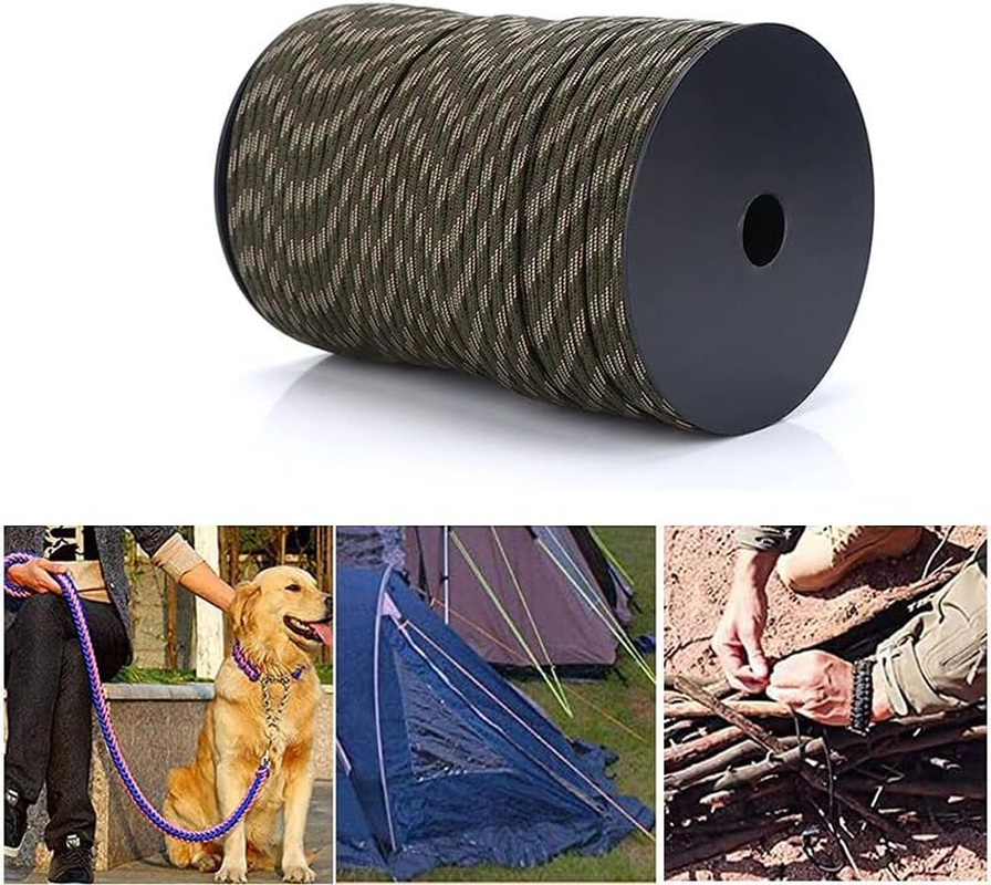 AIMALL 100M 9-Strand Core Paracord Rope - 550 Lanyard, Parachute Cord Mil-Spec Type III, Waterproof, Multi-Use for Camping, Hiking, Survival, Emergency image number 3