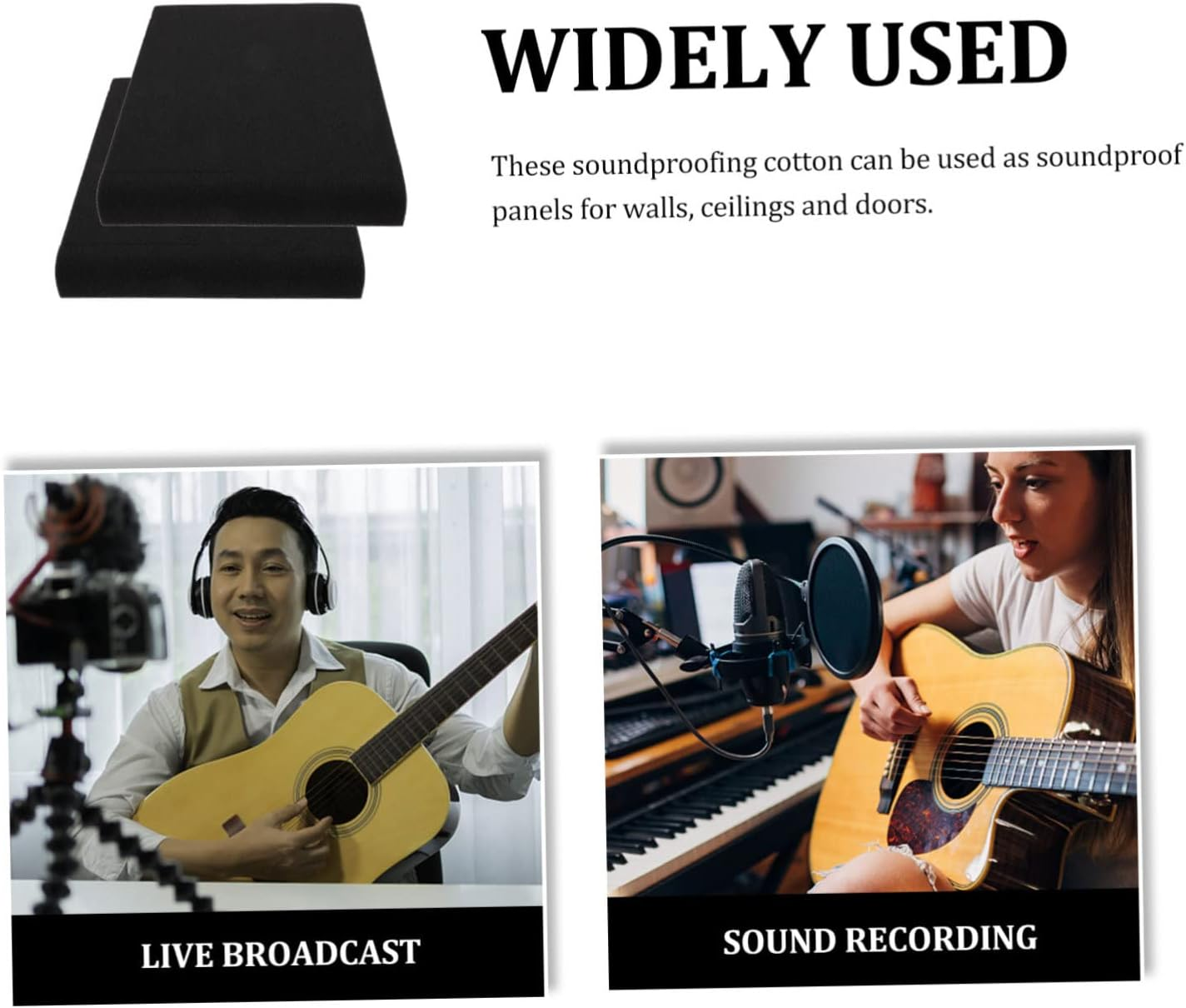 2Sets Slip Mat Speaker Isolation Pads Polyurethane Soundproof Mat for Voice Box Isolation Use as Monitor Pad image number 3